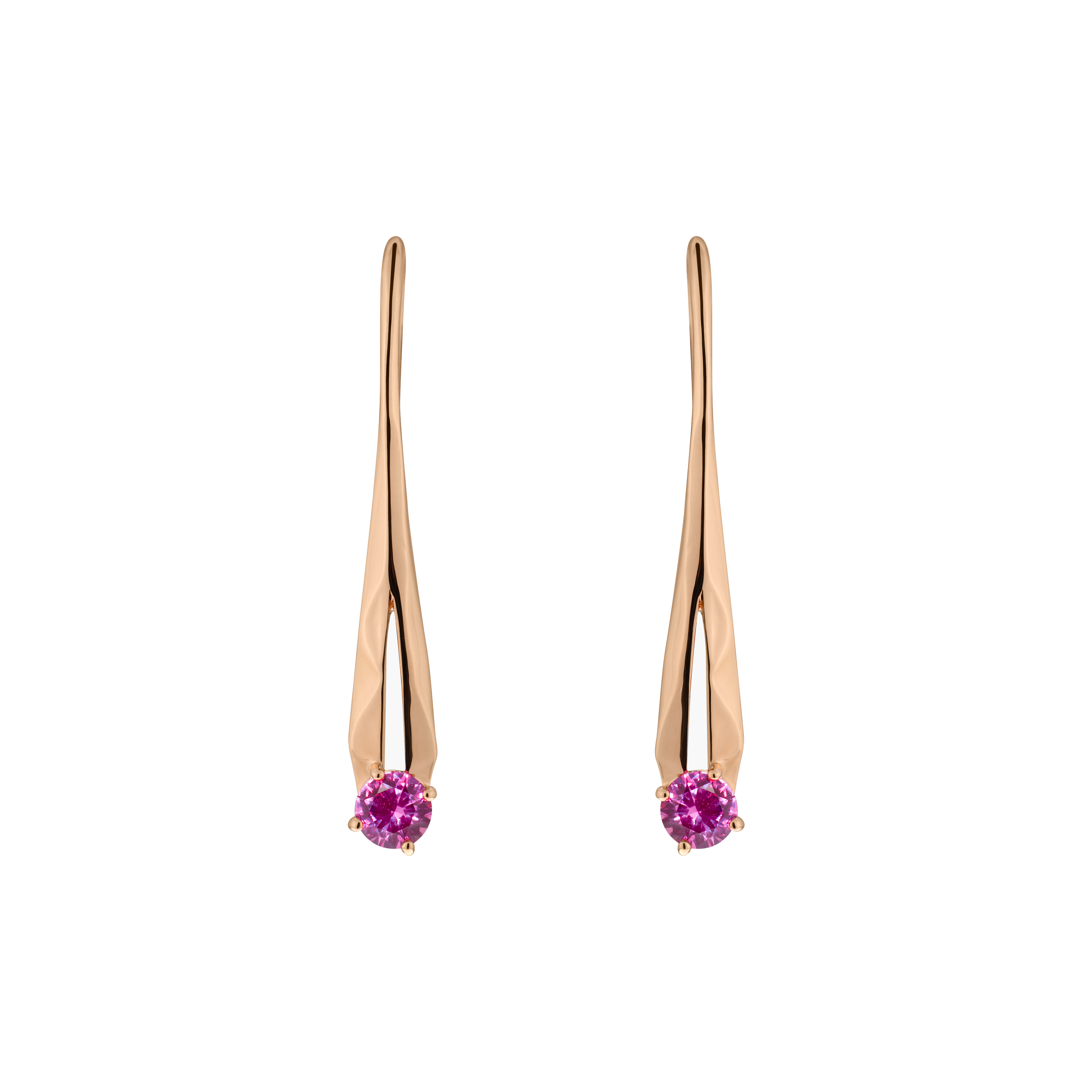 Meteor ruby earrings - Lab-Grown Ruby Earrings -  The Future Rocks -    1