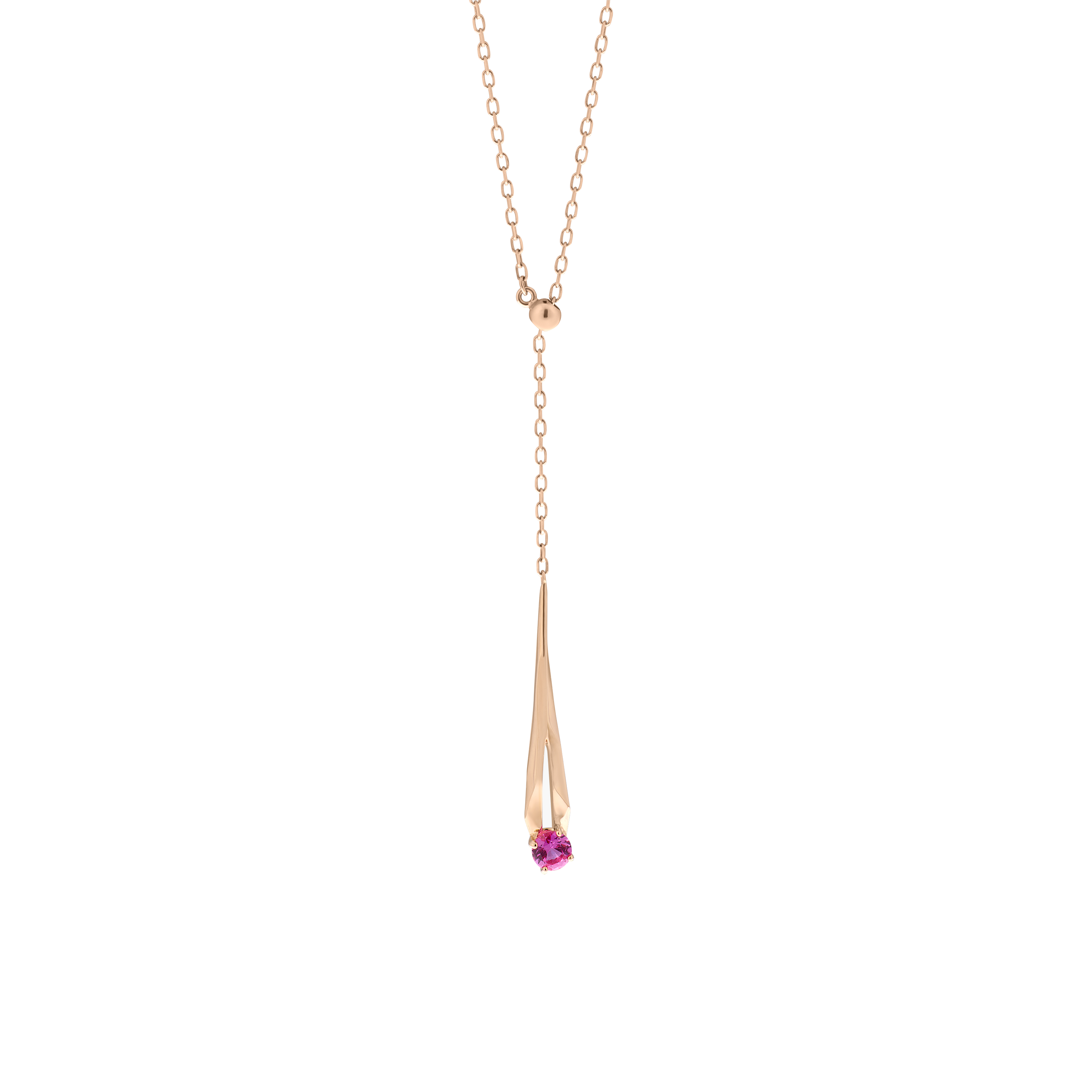 Meteor adjustable ruby lariat necklace - Ruby Pendant Necklace - The Future Rocks - 1