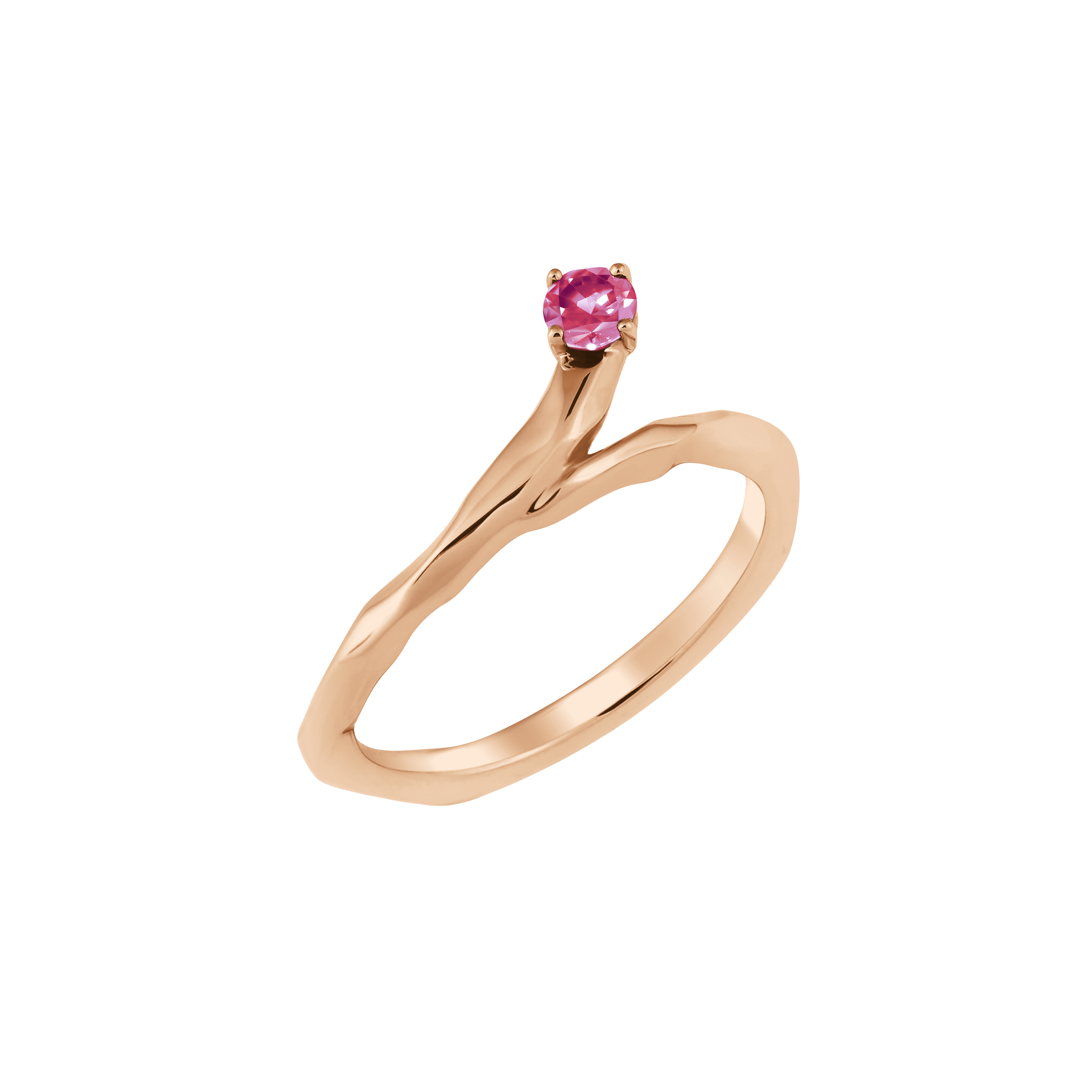 Meteor ruby ring - Lab-Grown Ruby Ring -  The Future Rocks -    3