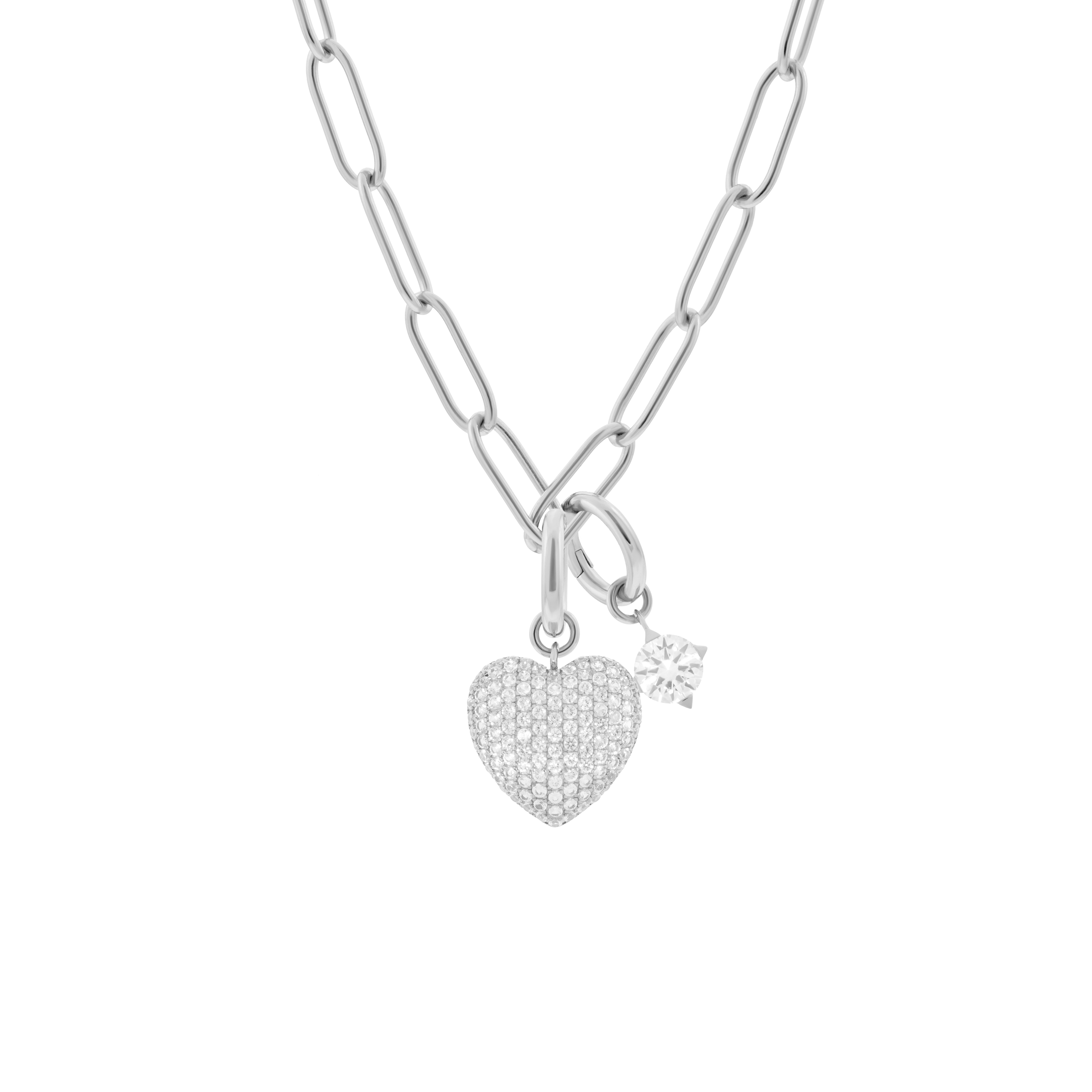 Phoebe necklace with 2 charms in 925 sterling silver