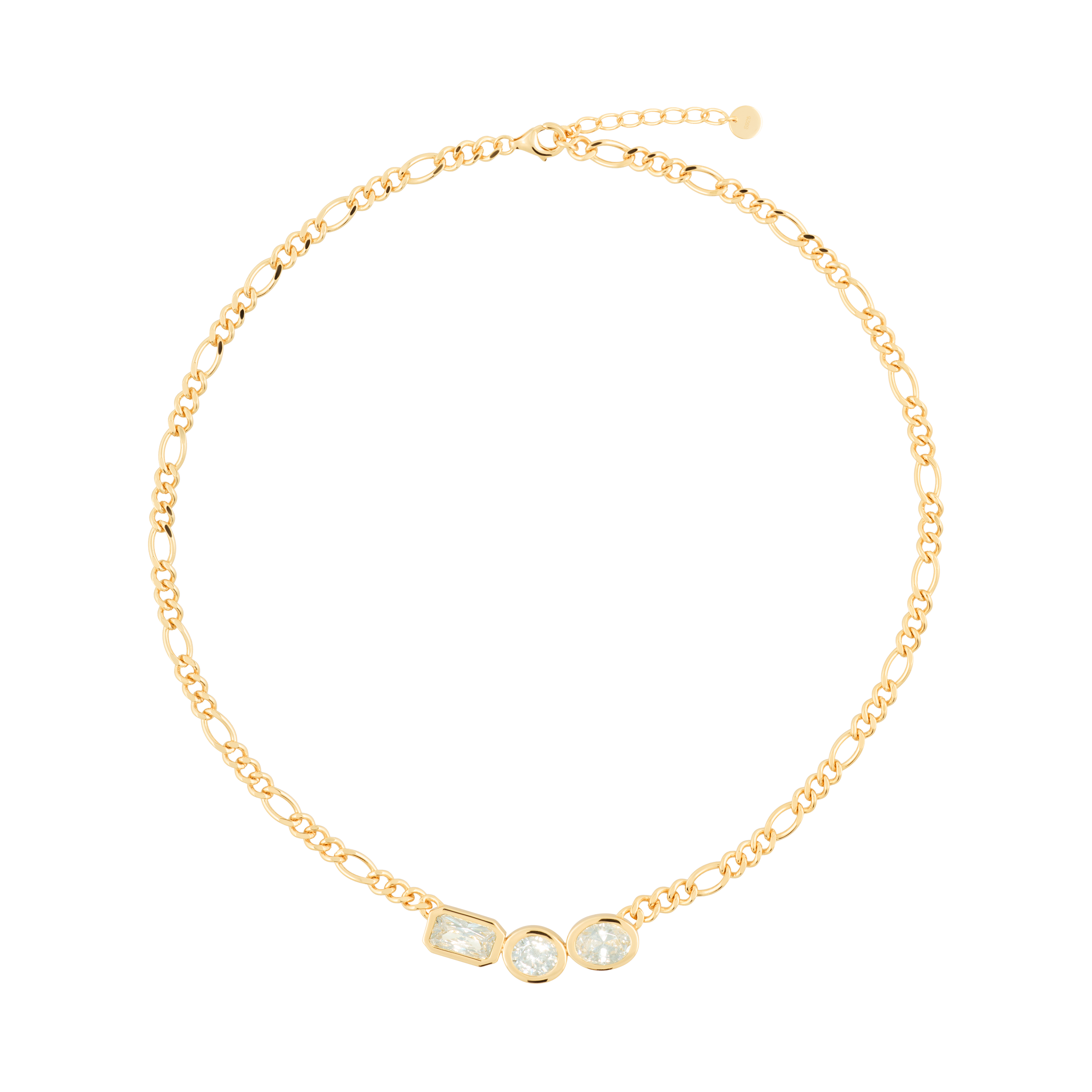 Athena necklace - Figaro Chain Necklace - Athena - The Future Rocks - 1