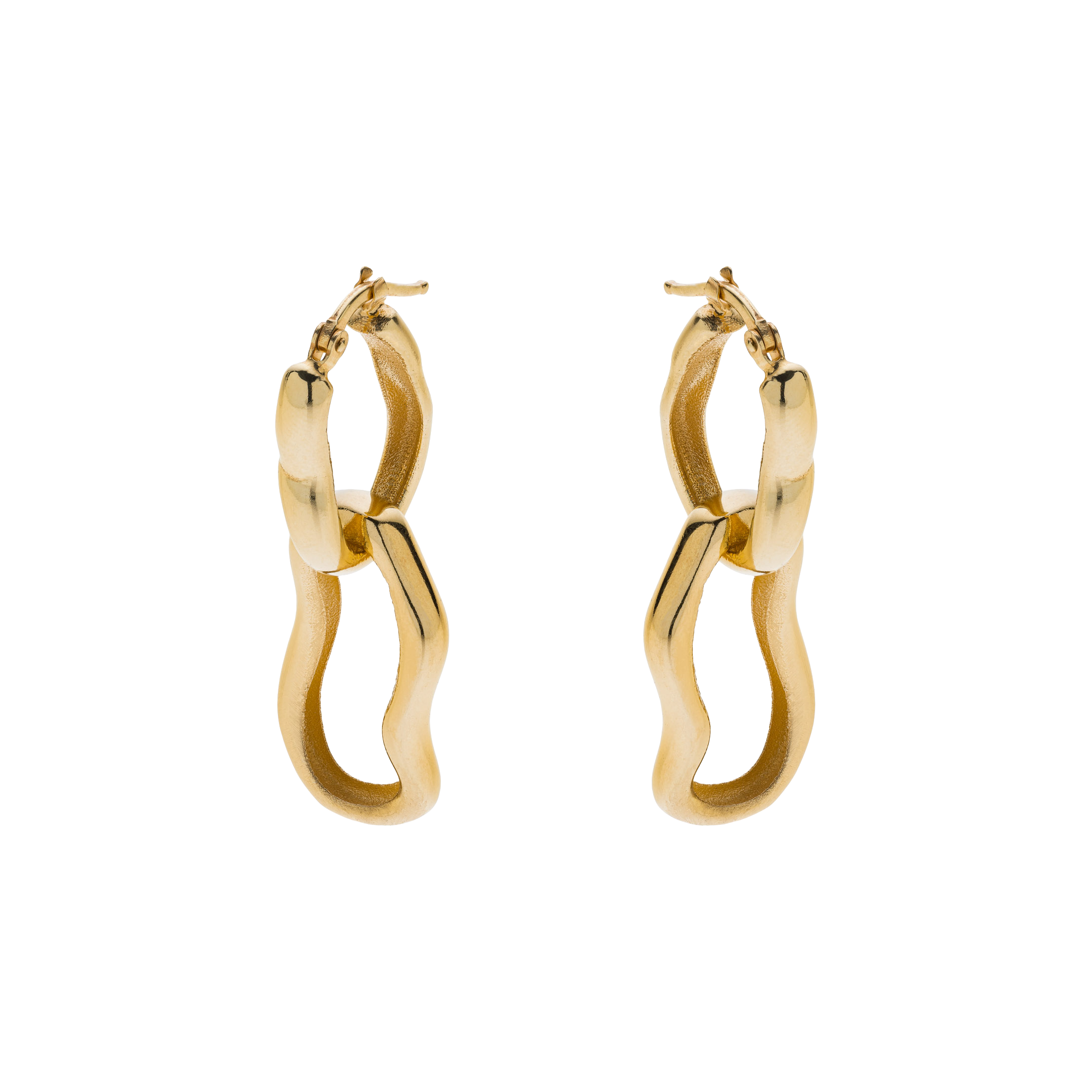 Roots drop earrings - Gold Vermeil Drop Earrings - The Future Rocks - 1
