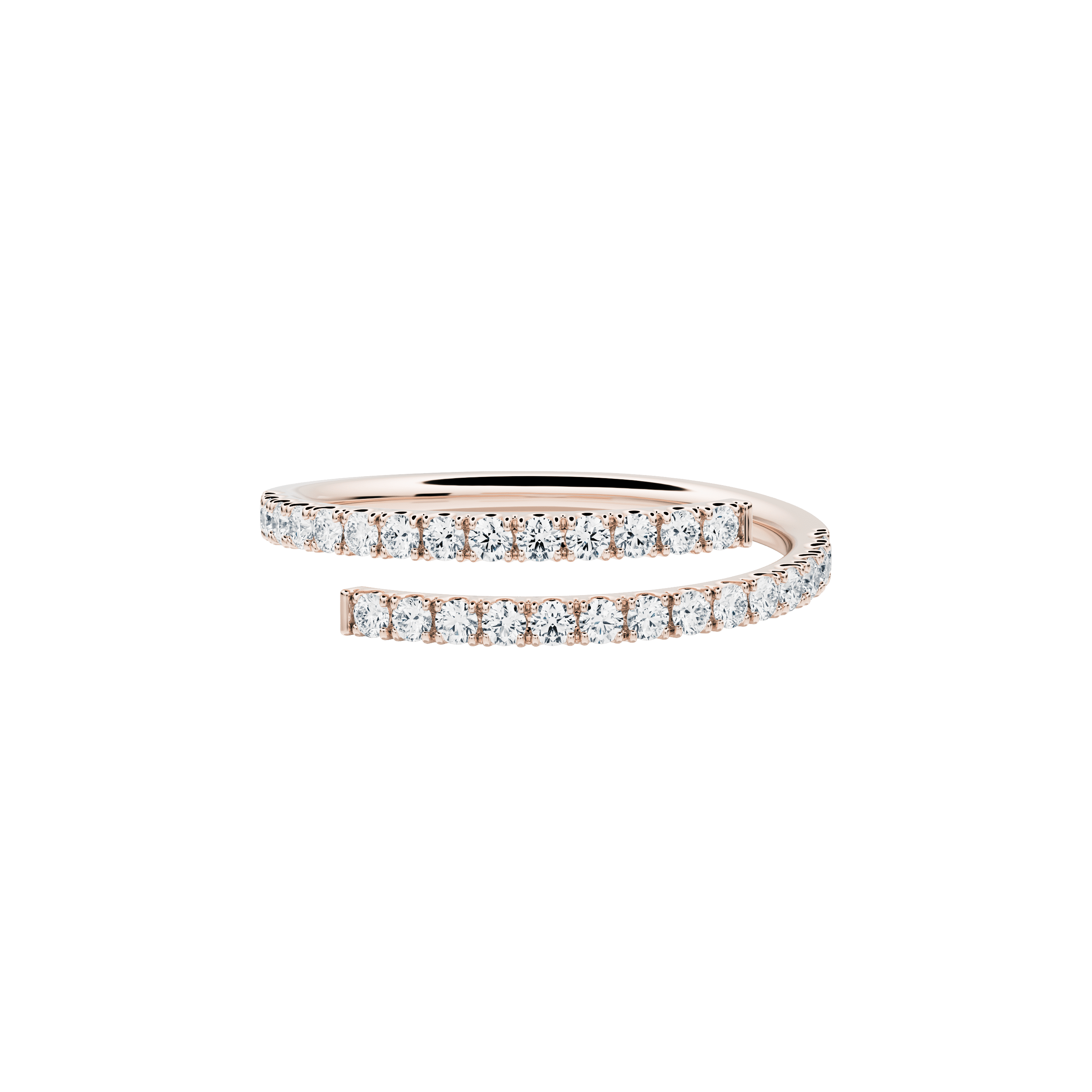 Sirocco ring - Diamond Eternity Open Ring -  The Future Rocks -    1