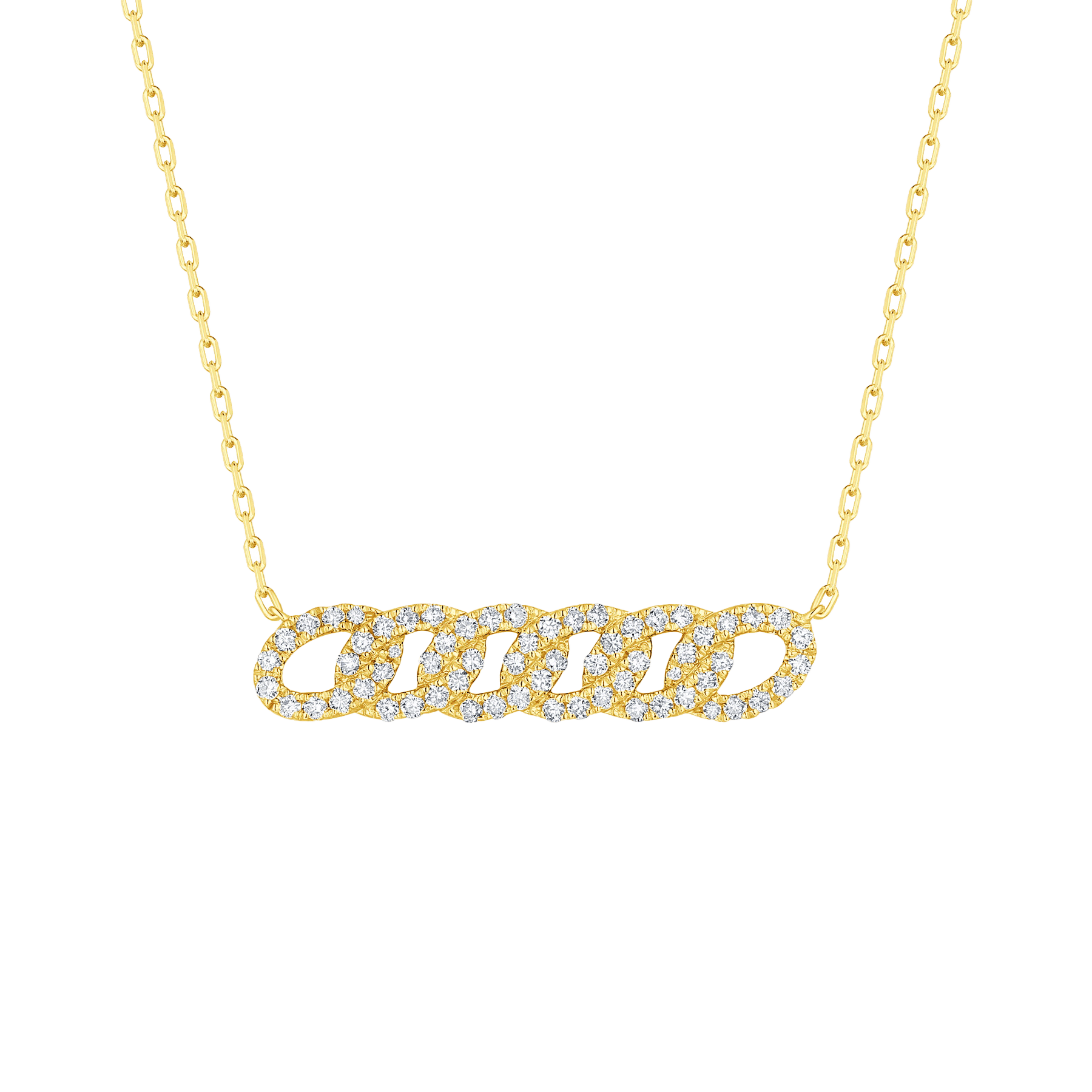 Linking love chain necklace - Linking Love Diamond Chain Necklace - The Future Rocks - 3