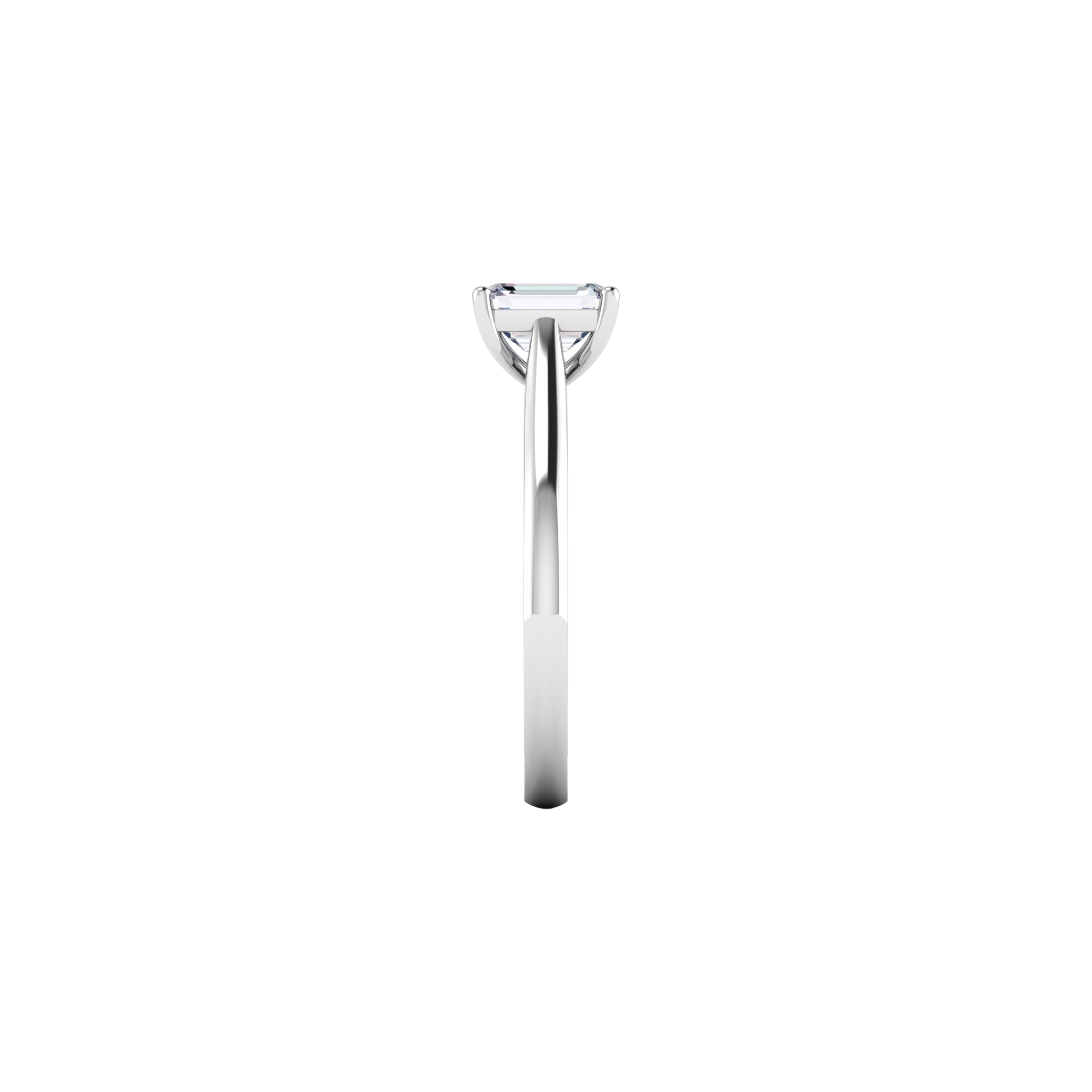 Emerald solitaire ring - Emerald Cut Diamond Solitaire Ring - The Future Rocks - 11