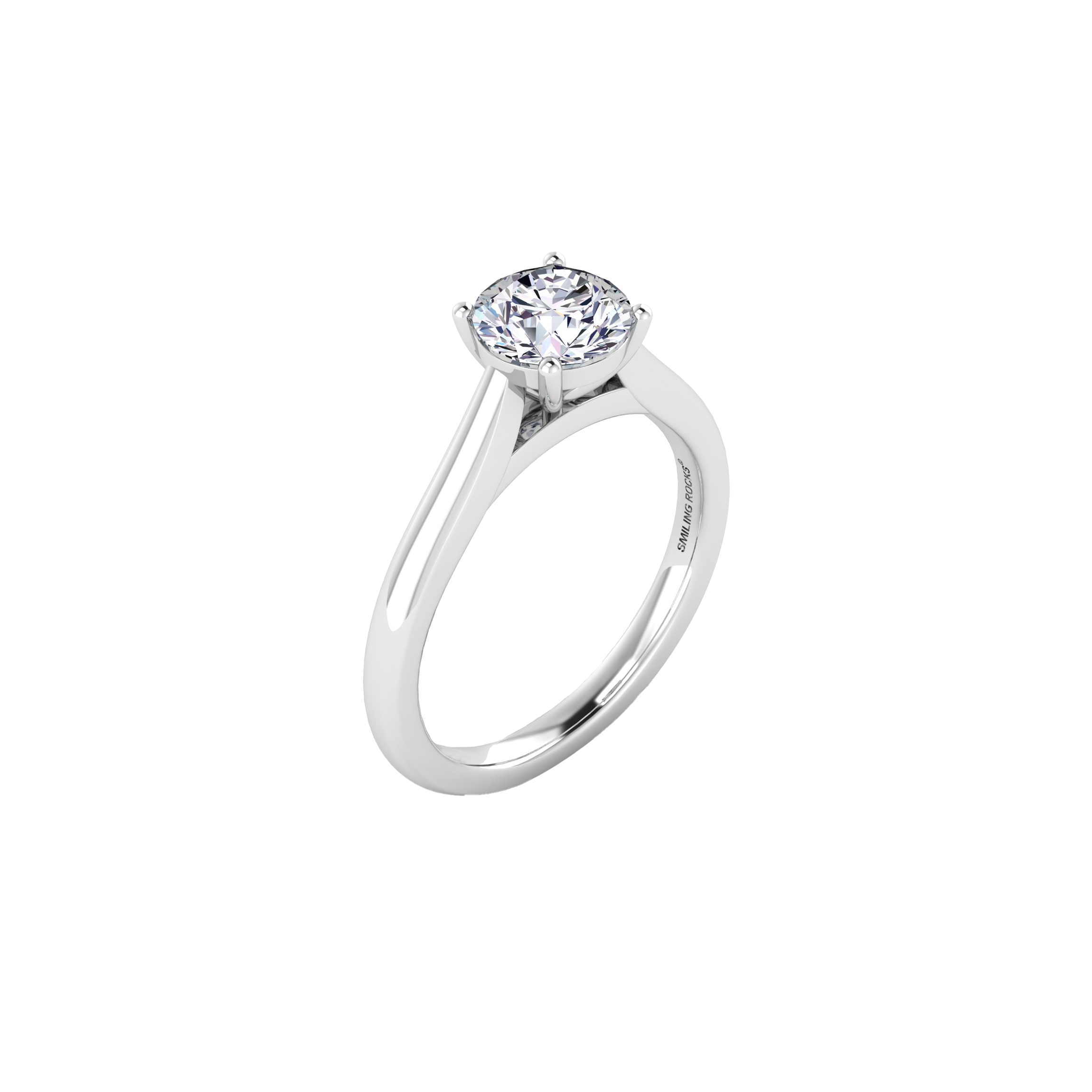 Round solitaire ring - Round Cut Diamond Solitaire Ring - The Future Rocks - 1