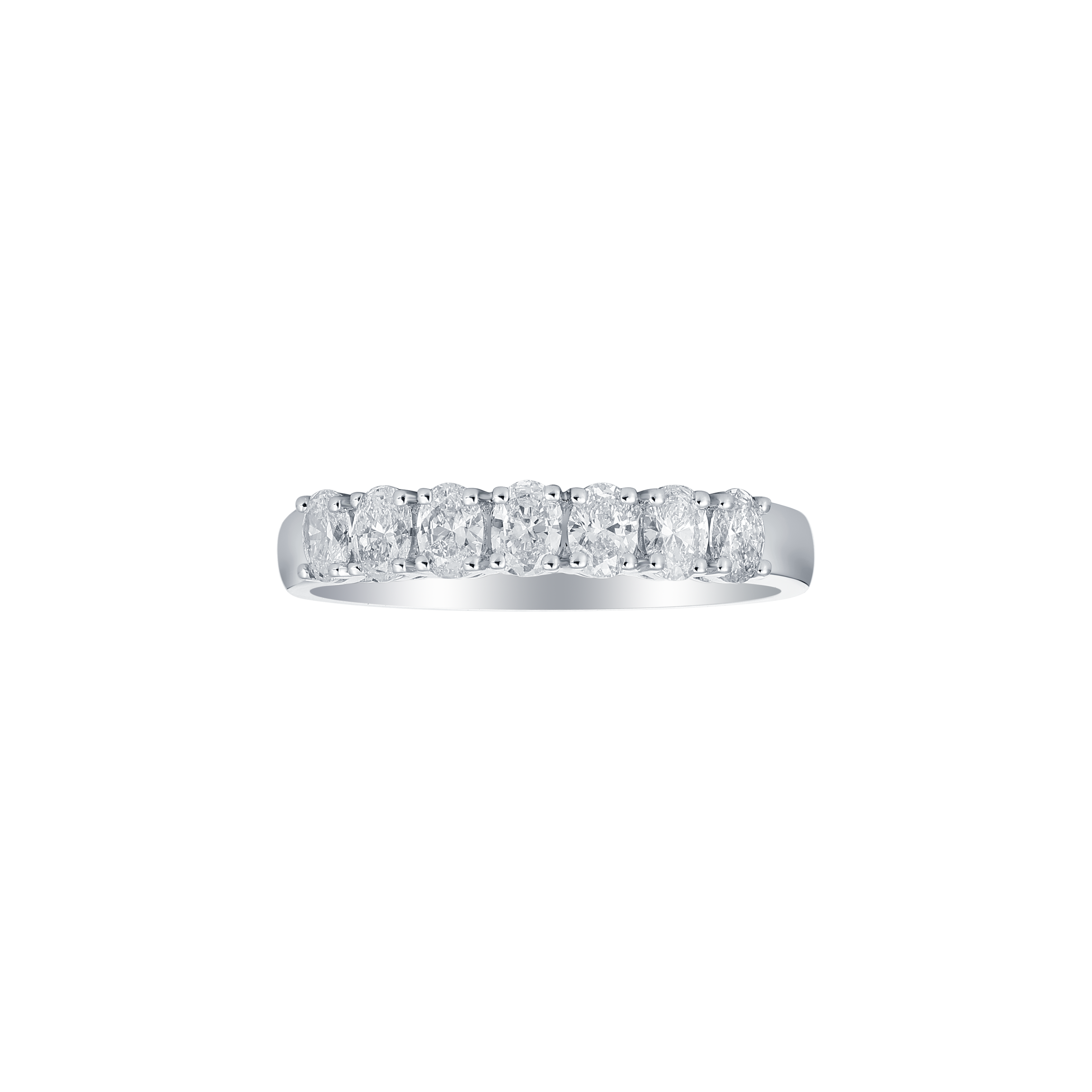 Fancy shape half eternity band