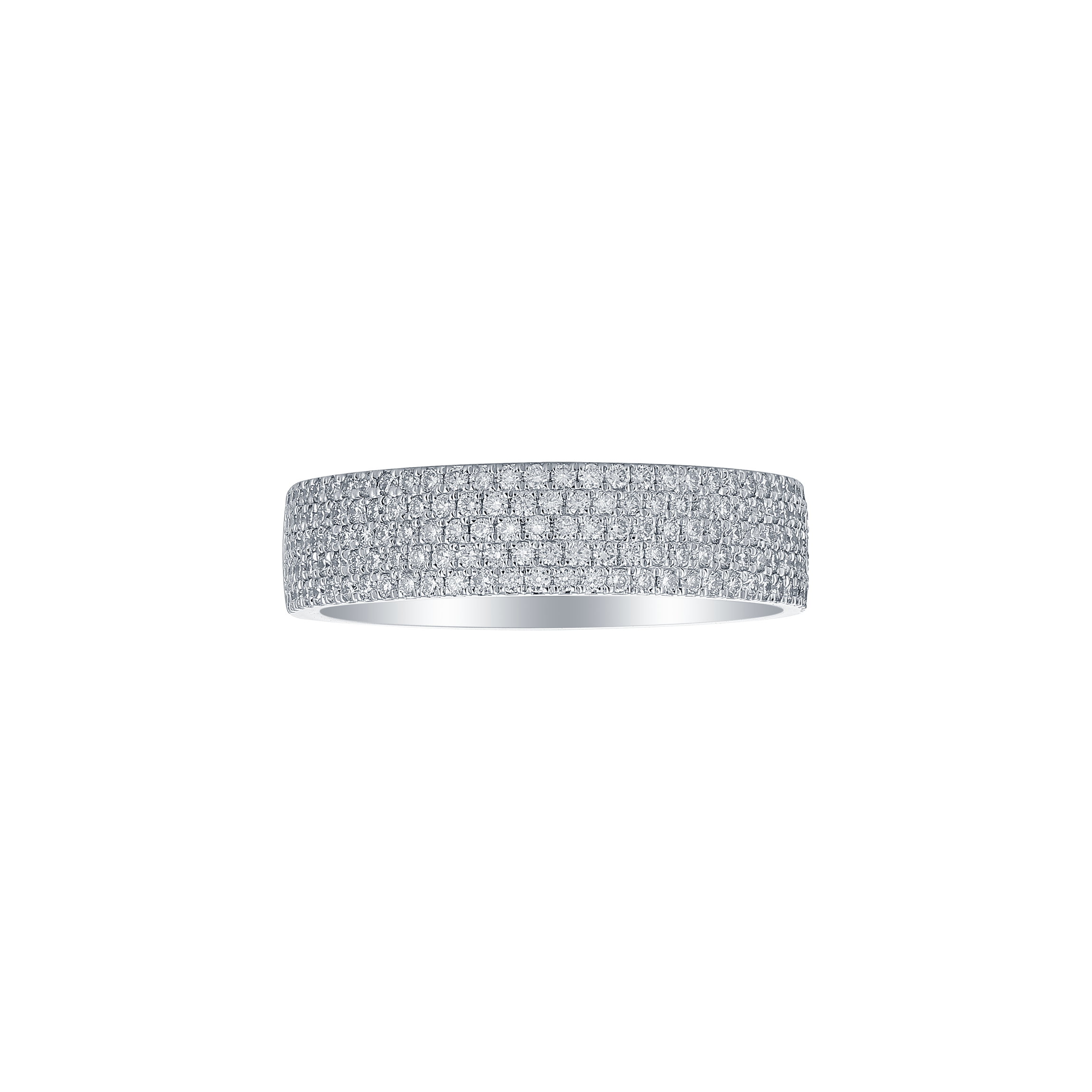 Five row band - Five Row Diamond Band Ring - The Future Rocks - 1