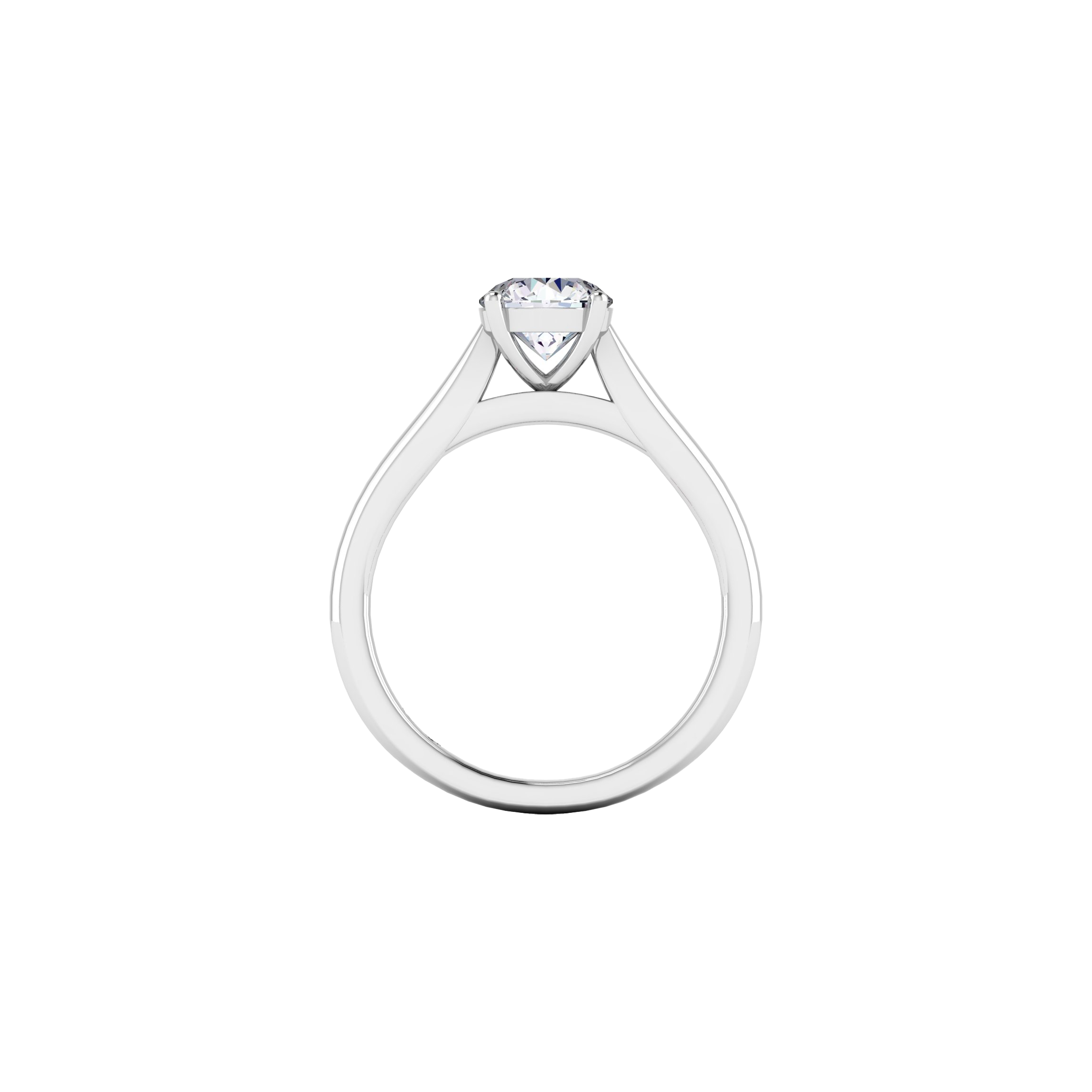 Round solitaire ring - Round Cut Diamond Solitaire Ring - The Future Rocks - 14