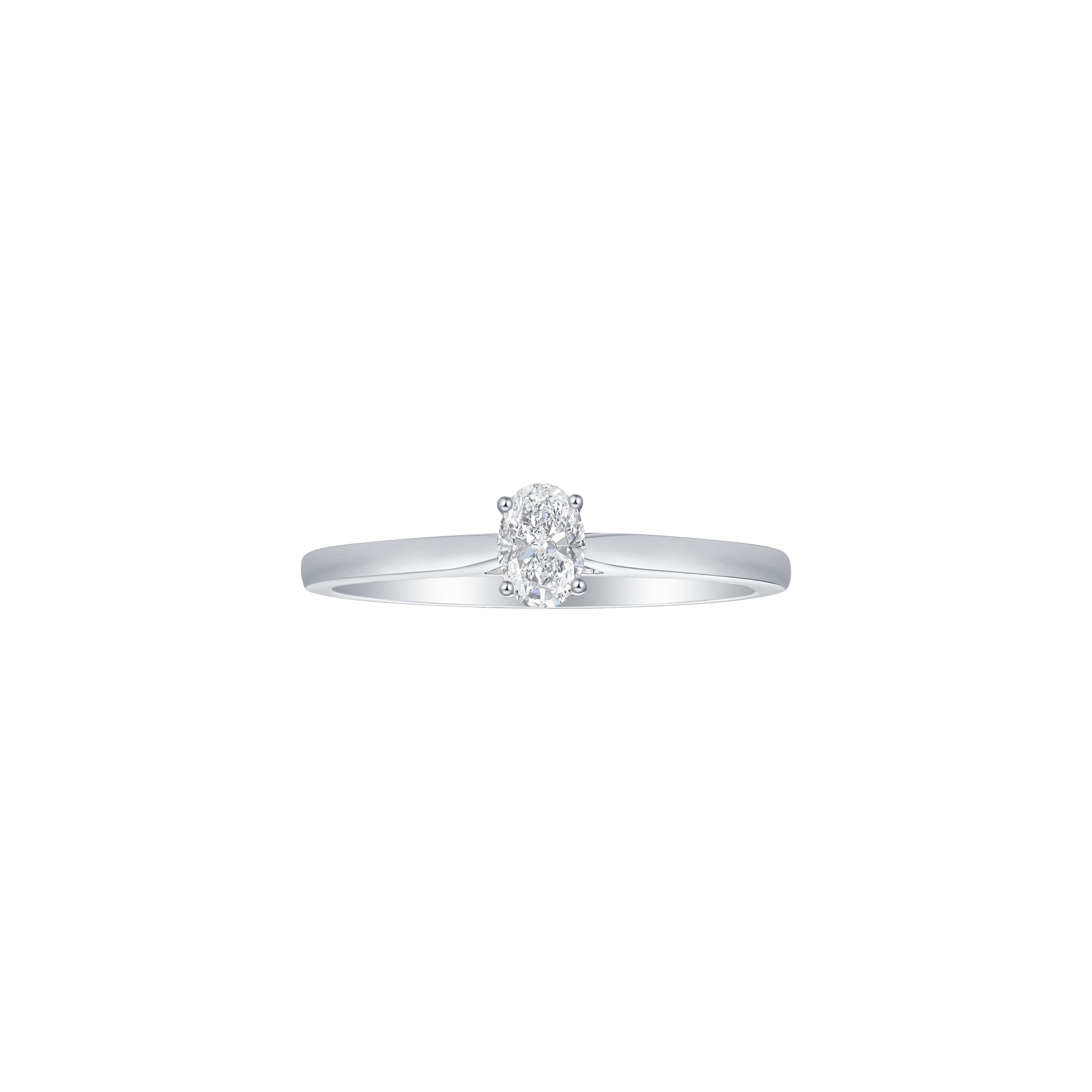 Oval solitaire ring - Oval Cut Diamond Solitaire Ring - The Future Rocks - 2