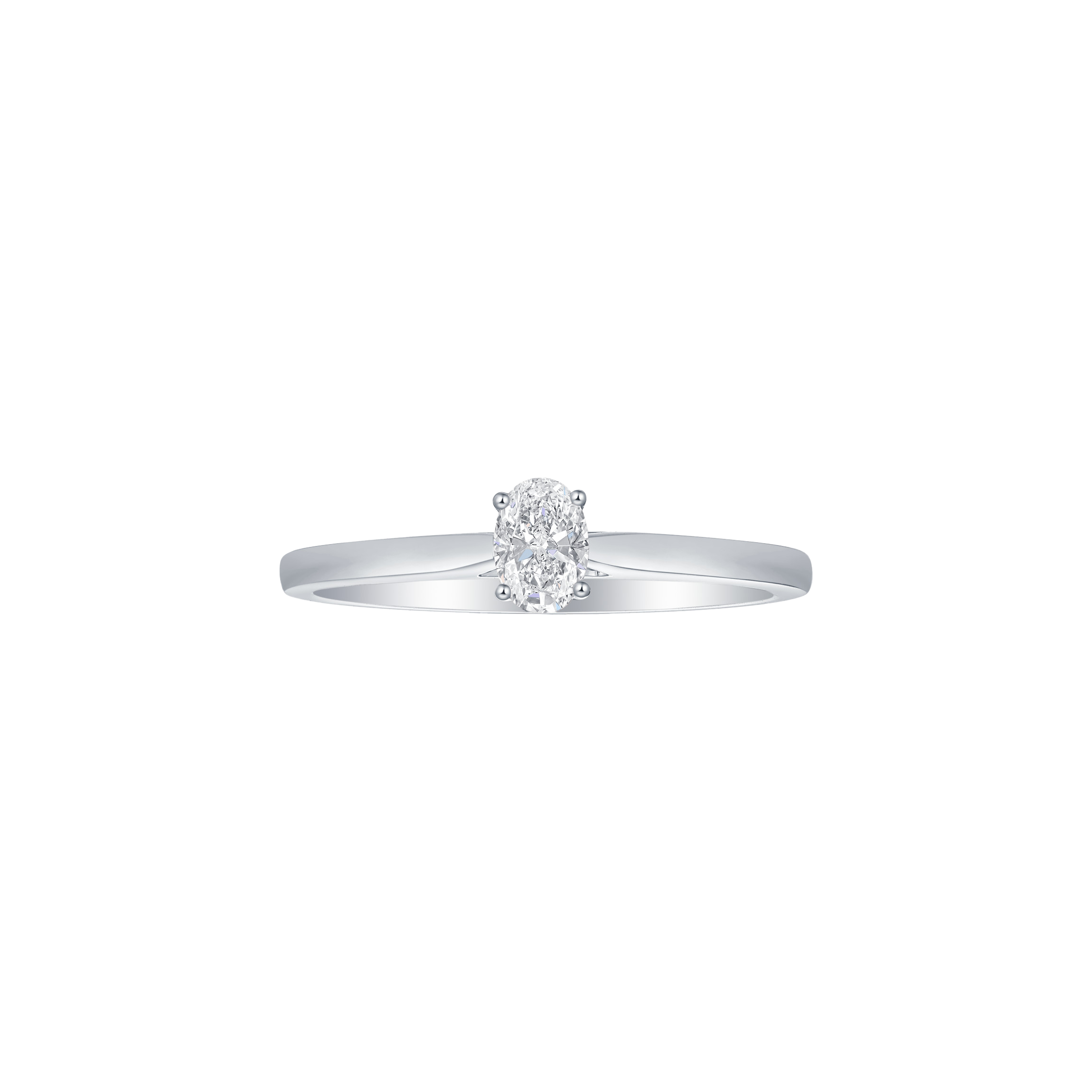 Oval solitaire ring - Oval Cut Diamond Solitaire Ring - The Future Rocks - 3