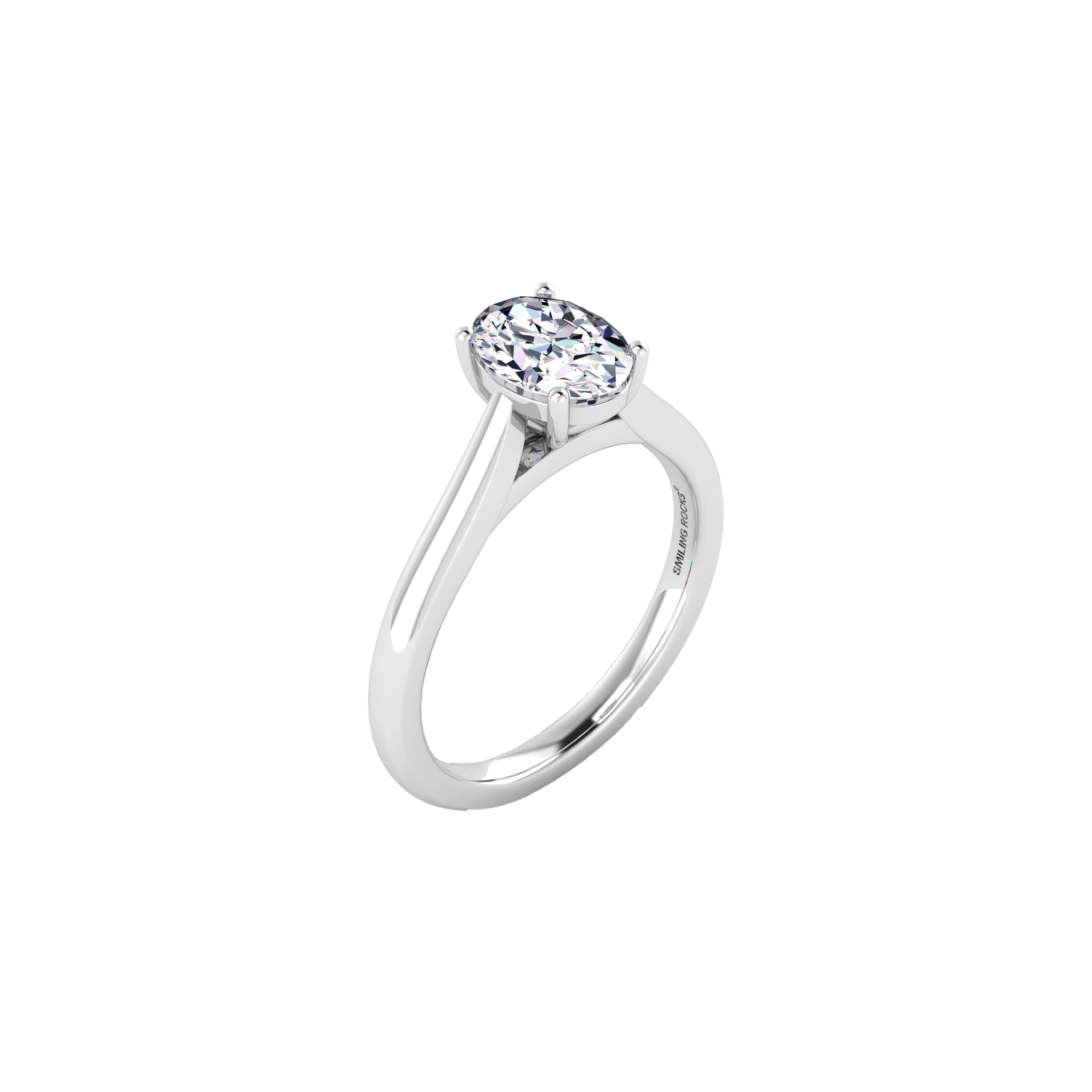 Oval solitaire ring - Oval Cut Diamond Solitaire Ring - The Future Rocks - 10