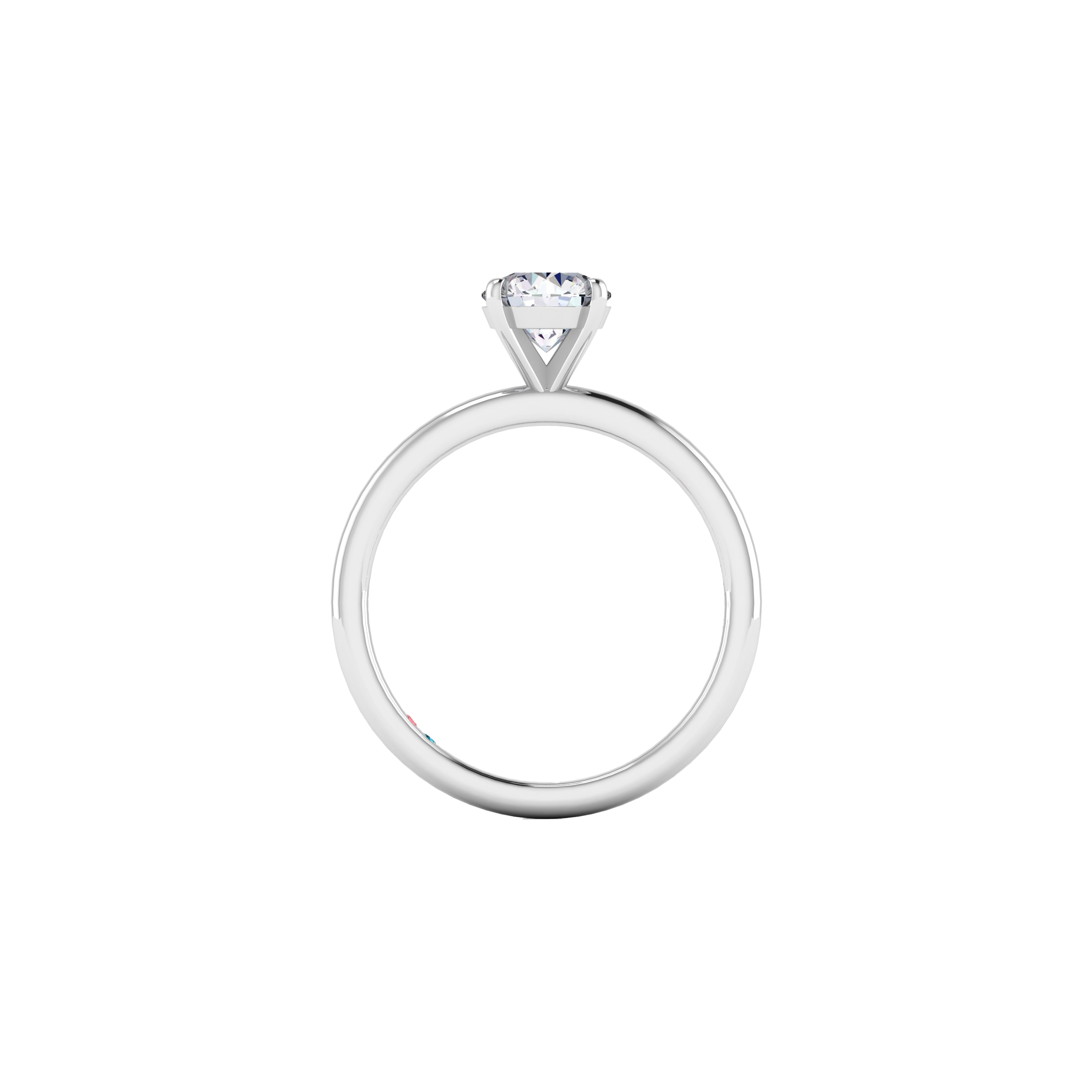 Round solitaire petite ring - Round Diamond Solitaire Petite Ring - The Future Rocks - 3