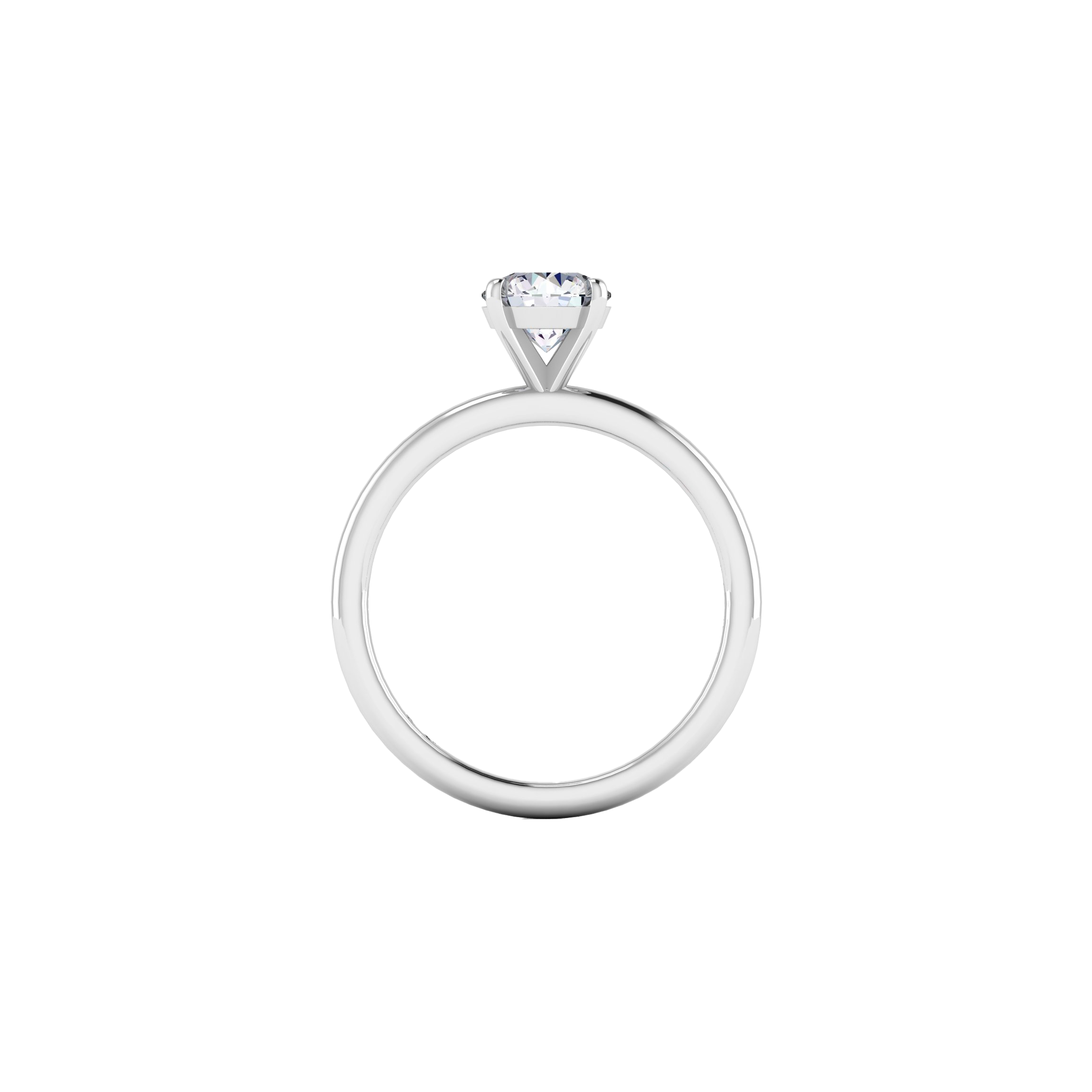 Round solitaire petite ring
