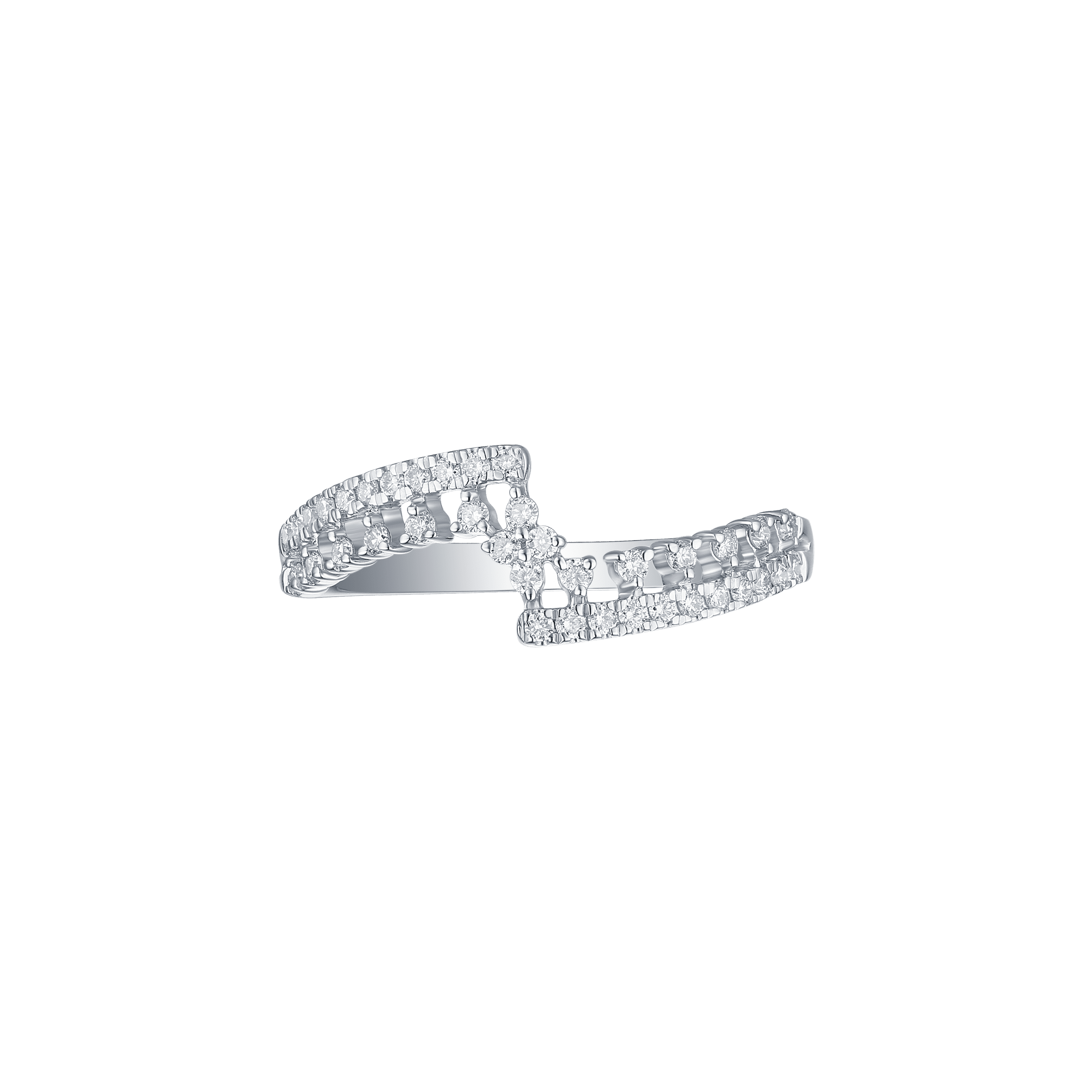 Smiling light bypass band ring - Smiling Light Bypass Band Ring - The Future Rocks - 1