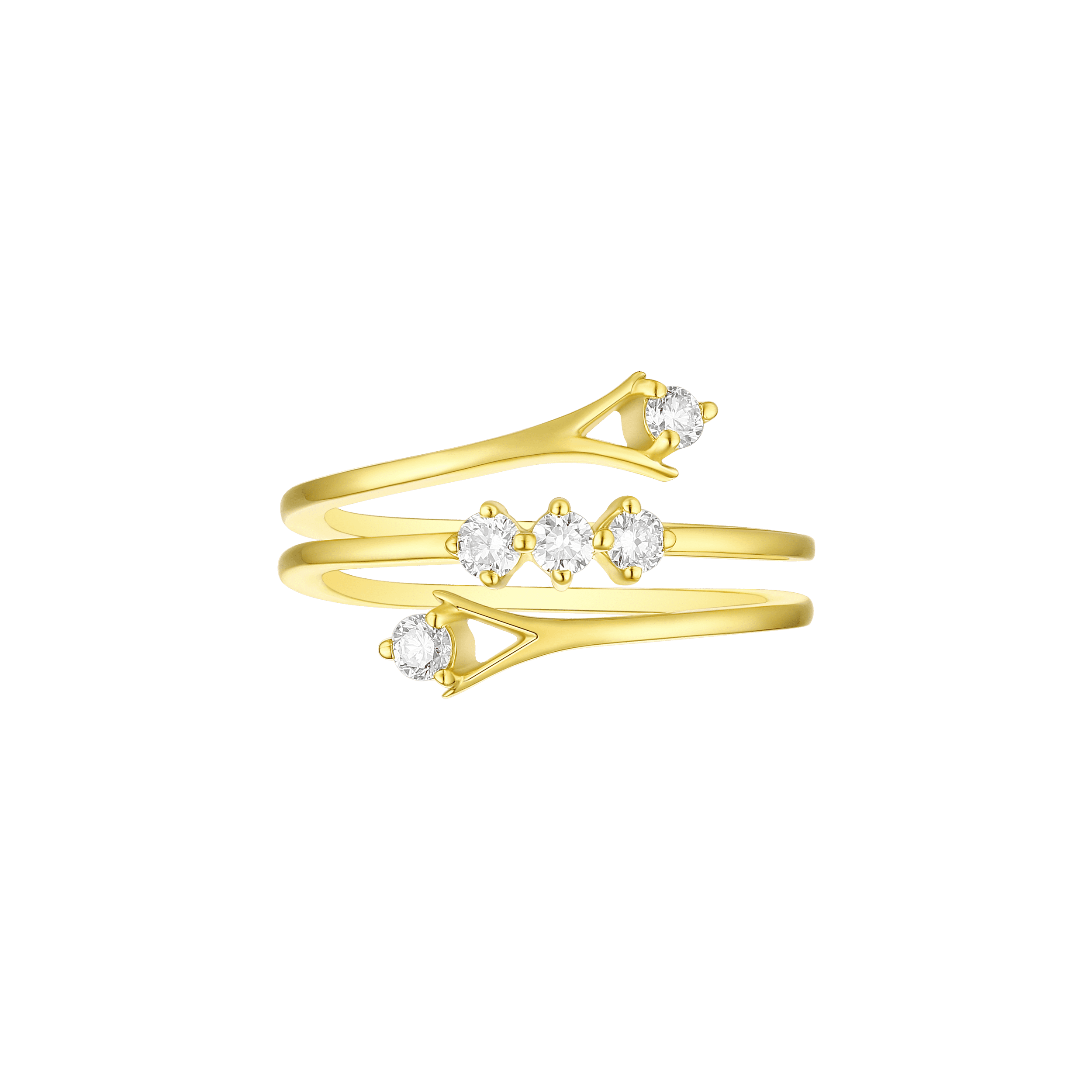 Smiling light three layer ring - Smiling Light Three Layer Ring - The Future Rocks - 1