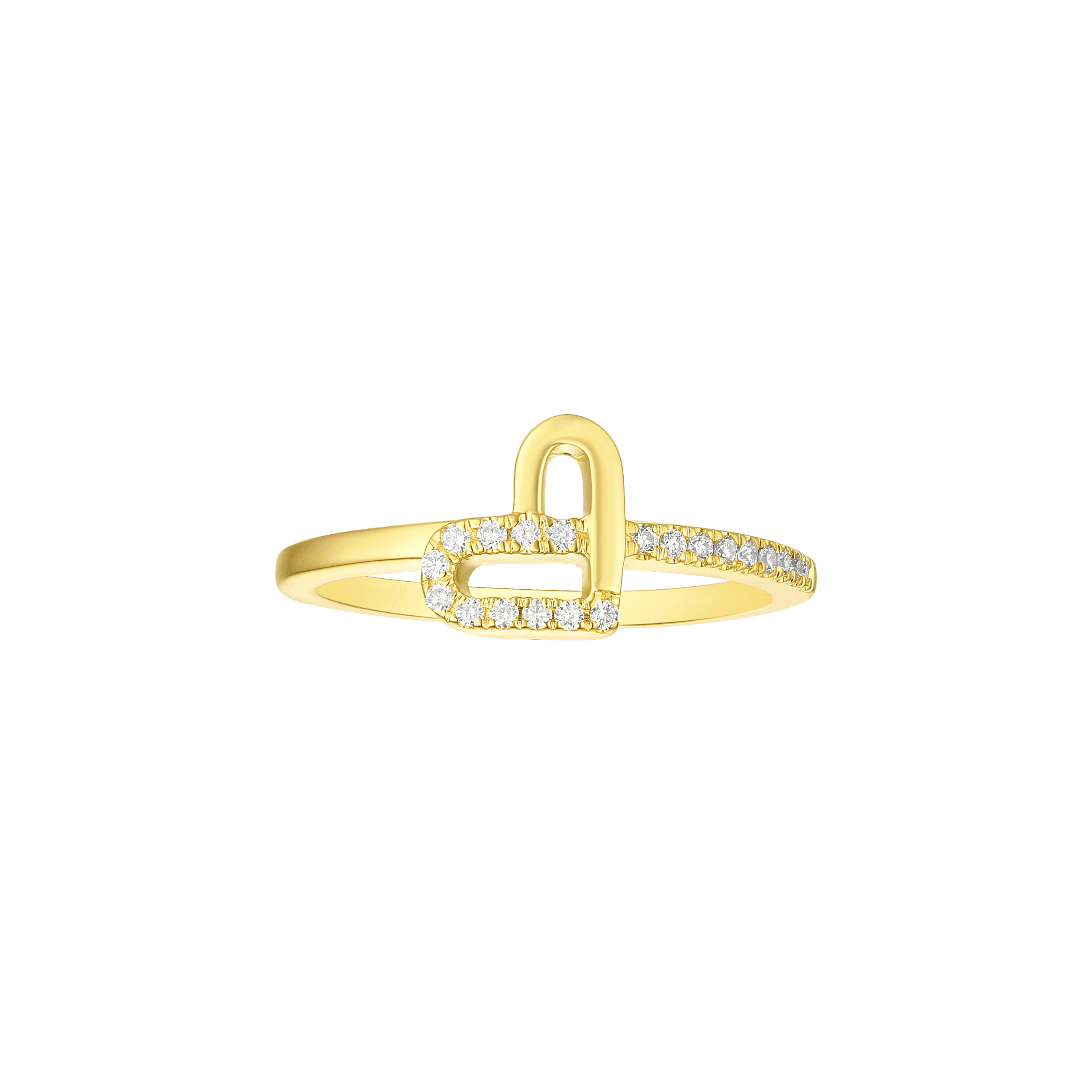 Smiling light tilted heart ring - Tilted Heart Shaped Diamond Ring - The Future Rocks - 1