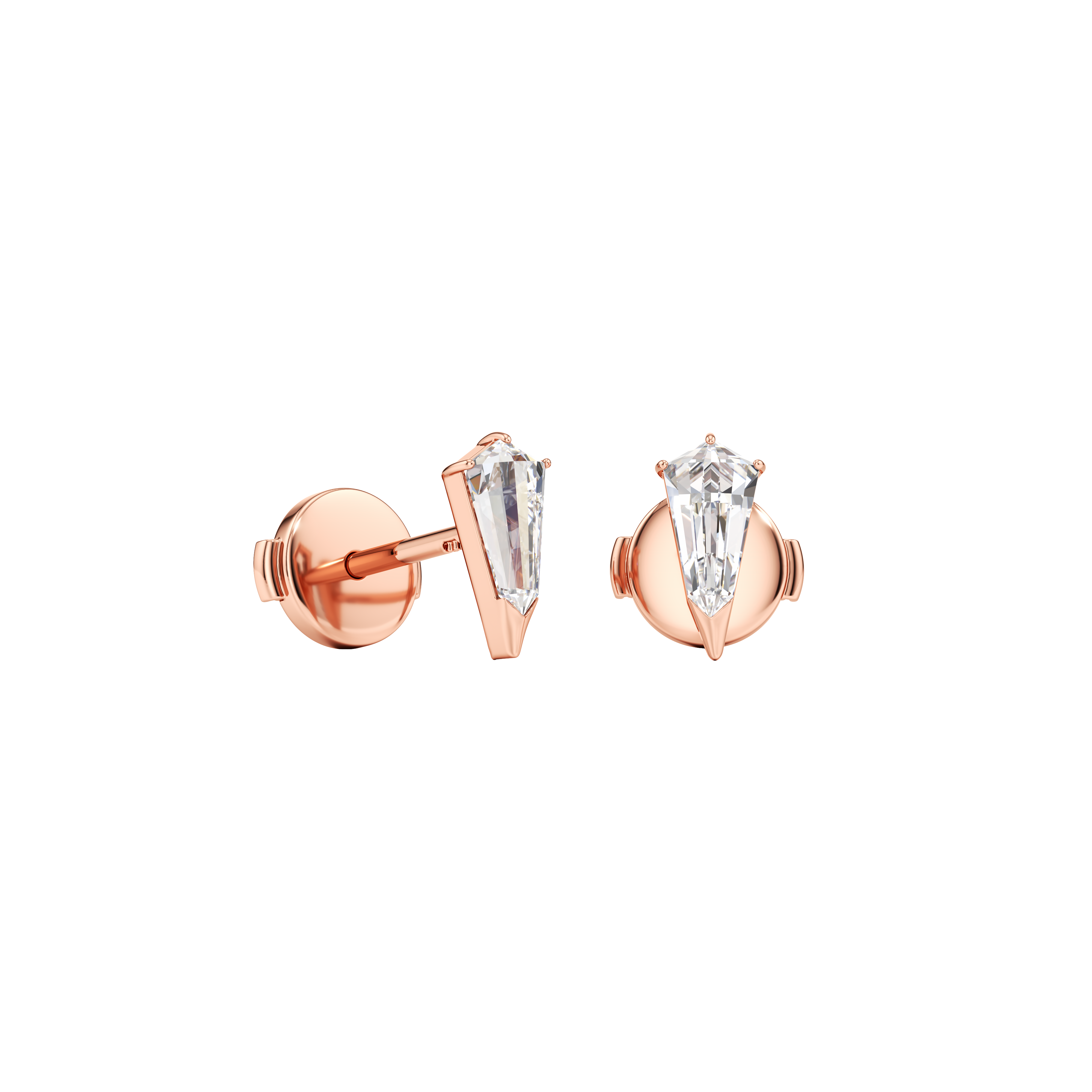 Phoenix gaze studs - Phoenix Gaze Diamond Stud Earrings - The Future Rocks - 3