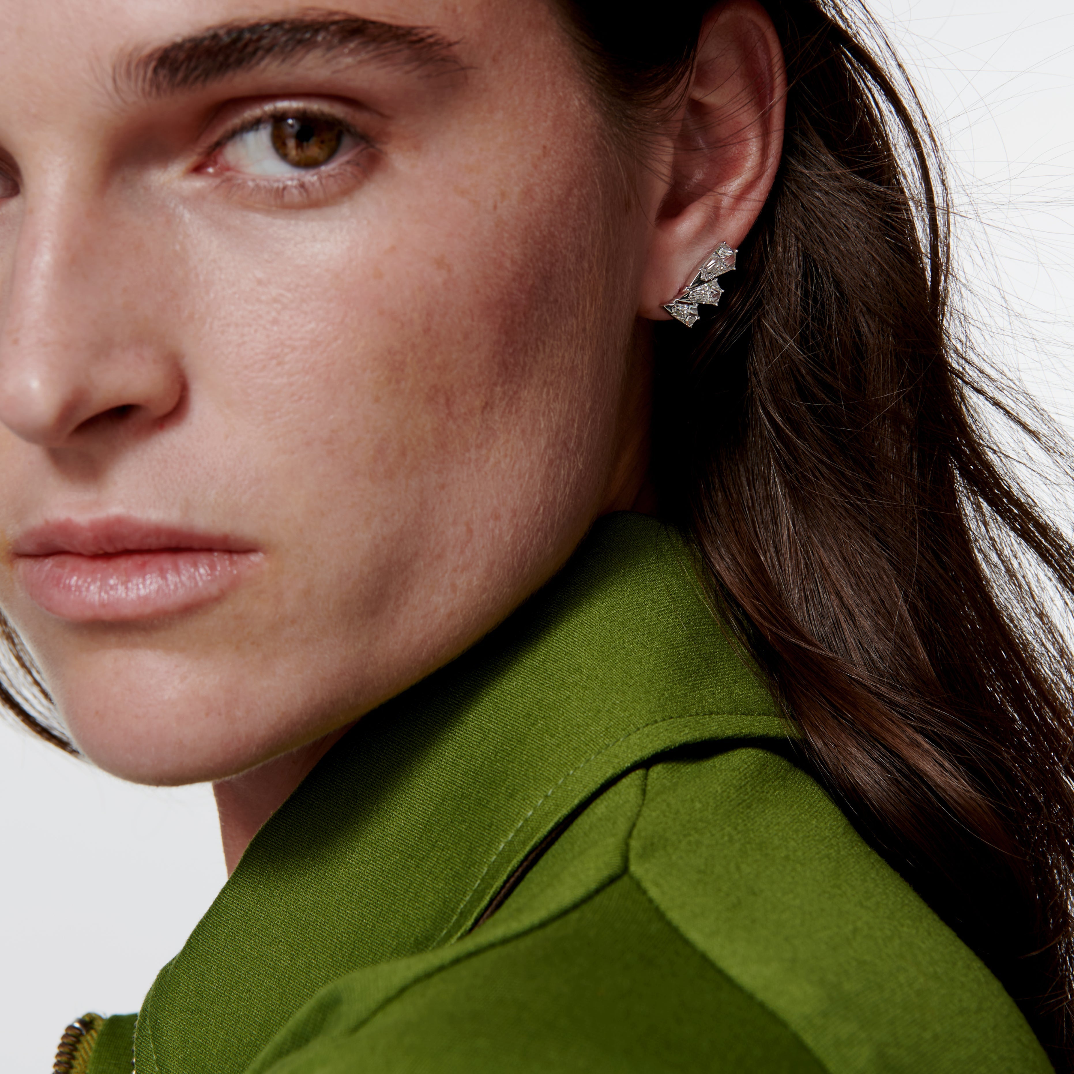 Phoenix feather earrings - Phoenix Feather Diamond Earrings - The Future Rocks - 2