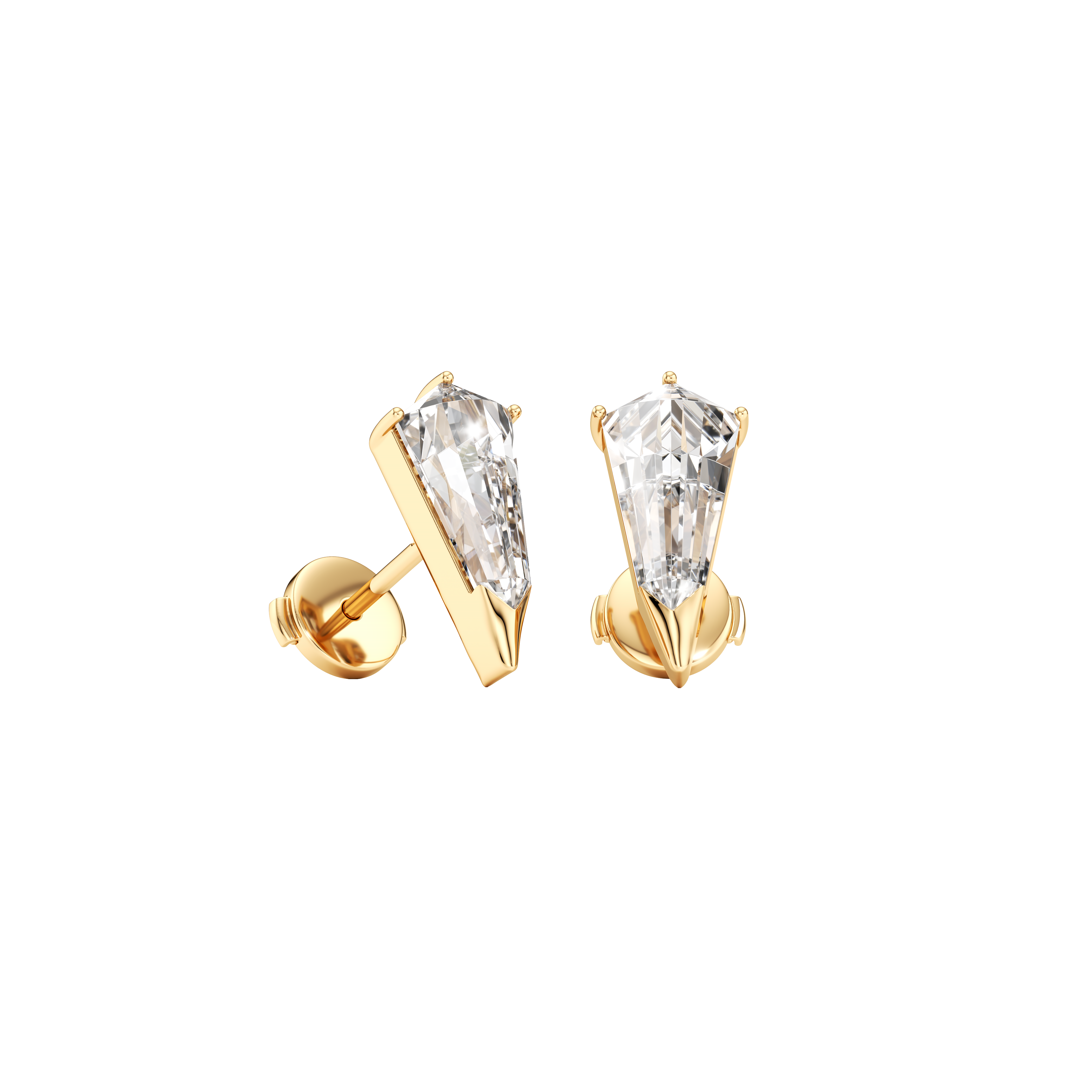 Phoenix large gaze studs - Phoenix Large Gaze Diamond Stud Earrings - The Future Rocks - 1