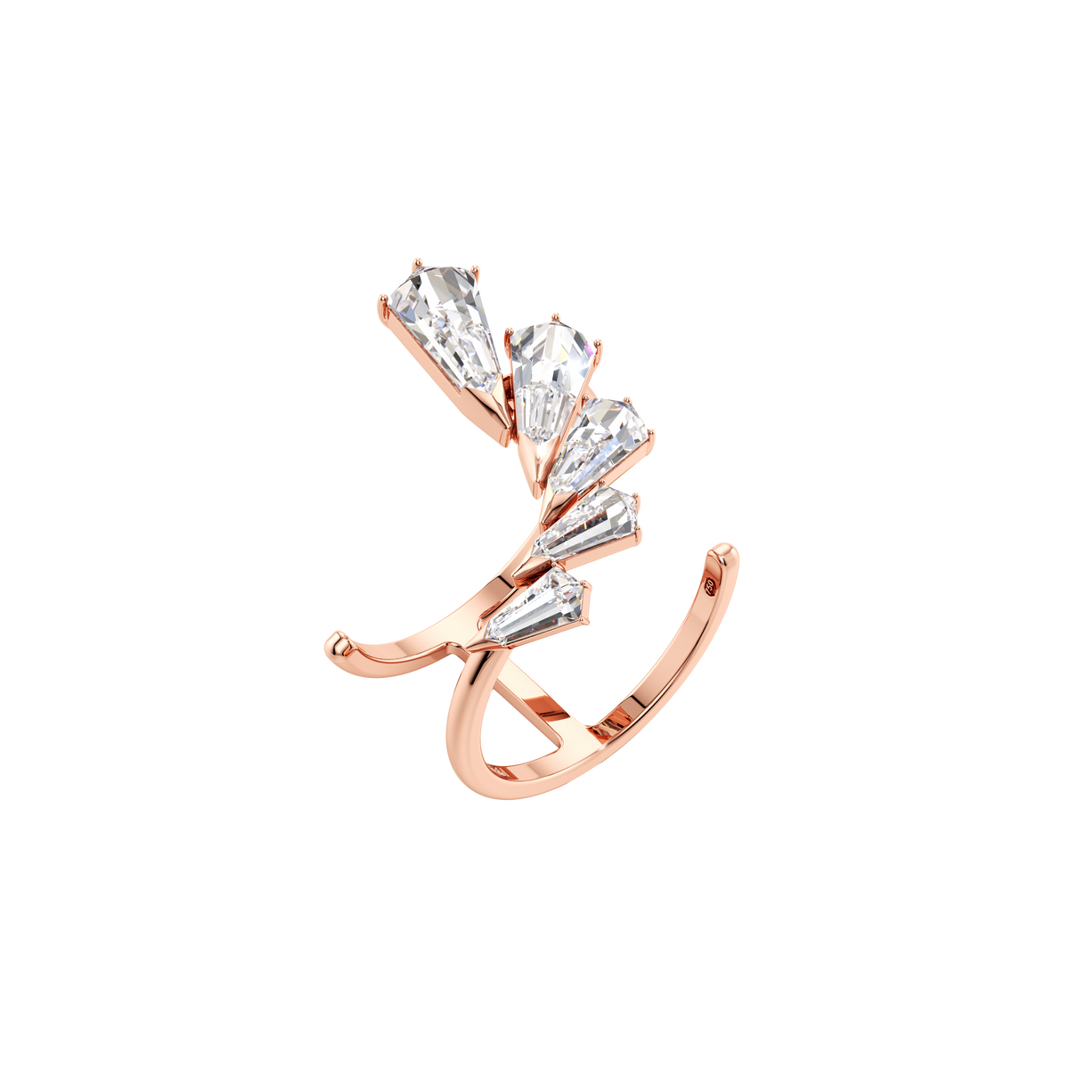 Phoenix wing burst ring - Phoenix Wing Burst Diamond Ring - The Future Rocks - 5