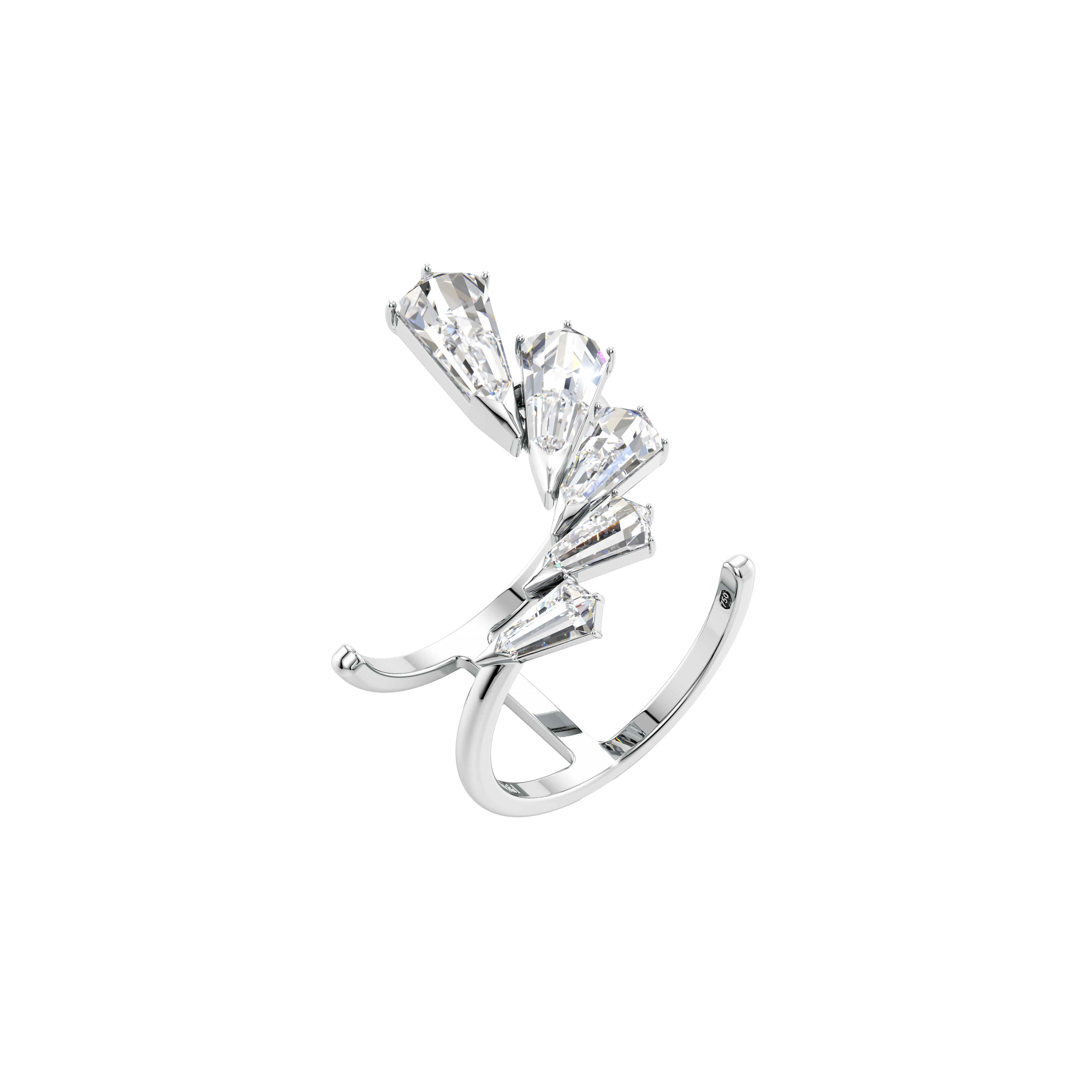Phoenix wing burst ring - Phoenix Wing Burst Diamond Ring - The Future Rocks - 3