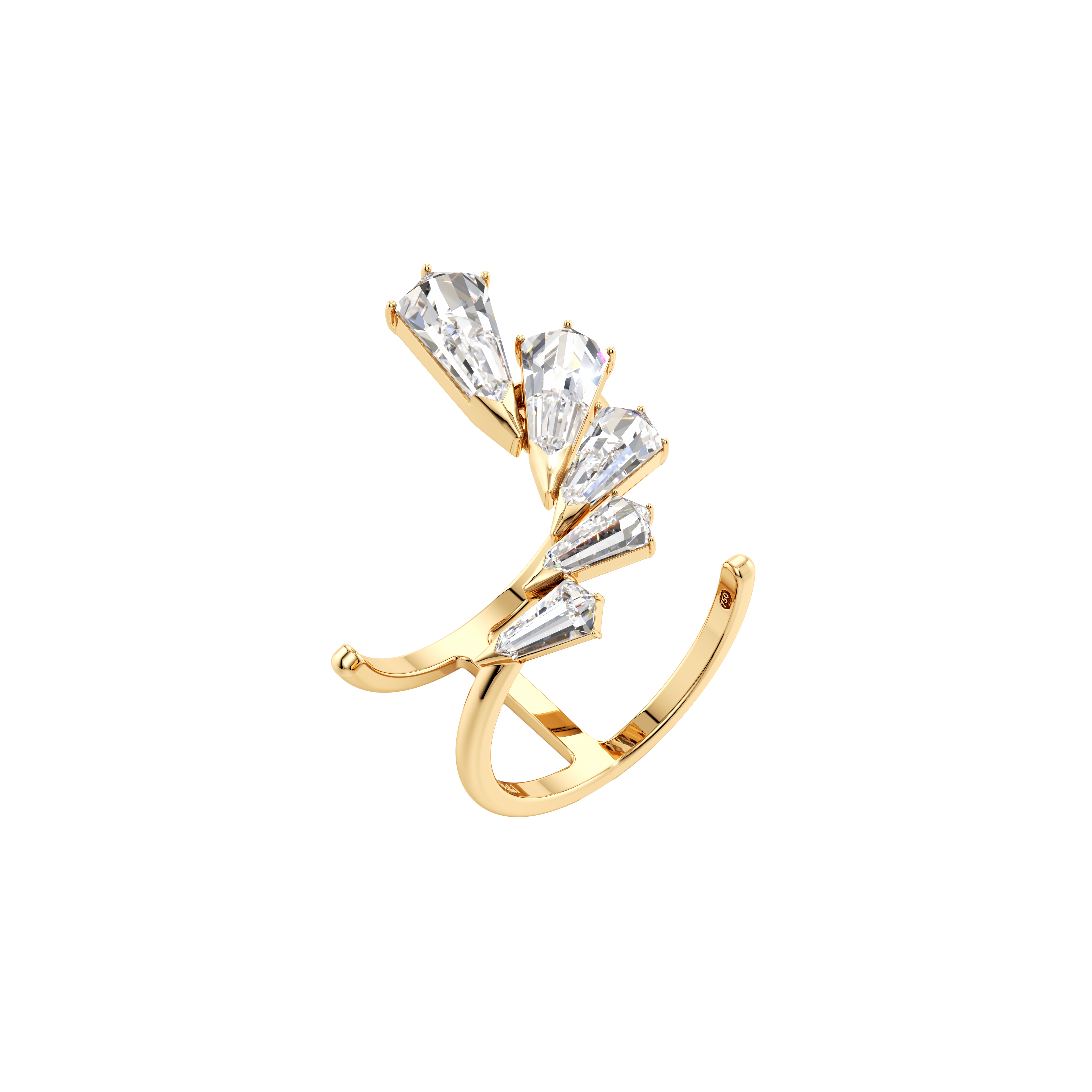 Phoenix wing burst ring - Phoenix Wing Burst Diamond Ring - The Future Rocks - 1