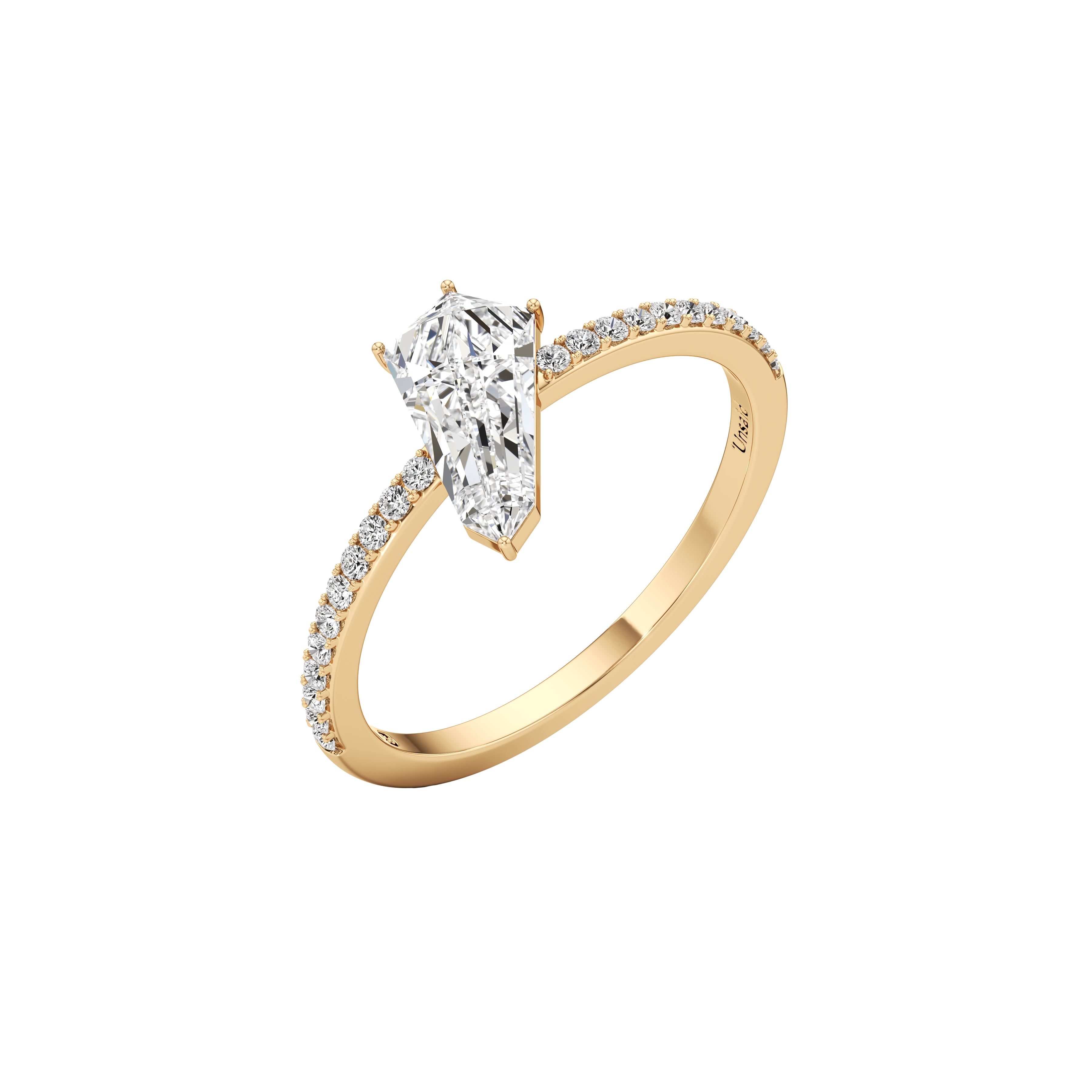 Phoenix rising solitaire ring - Phoenix Rising Diamond Solitaire Ring - The Future Rocks - 1