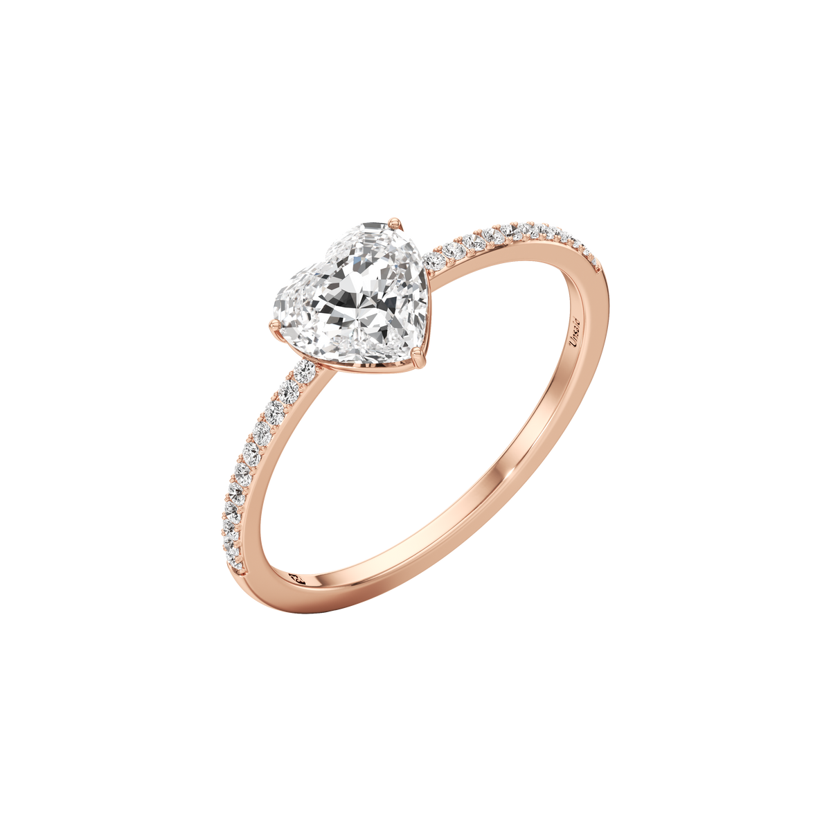 Whirlwind heart pavé ring - Heart Shaped Diamond Pavé Ring - The Future Rocks - 5