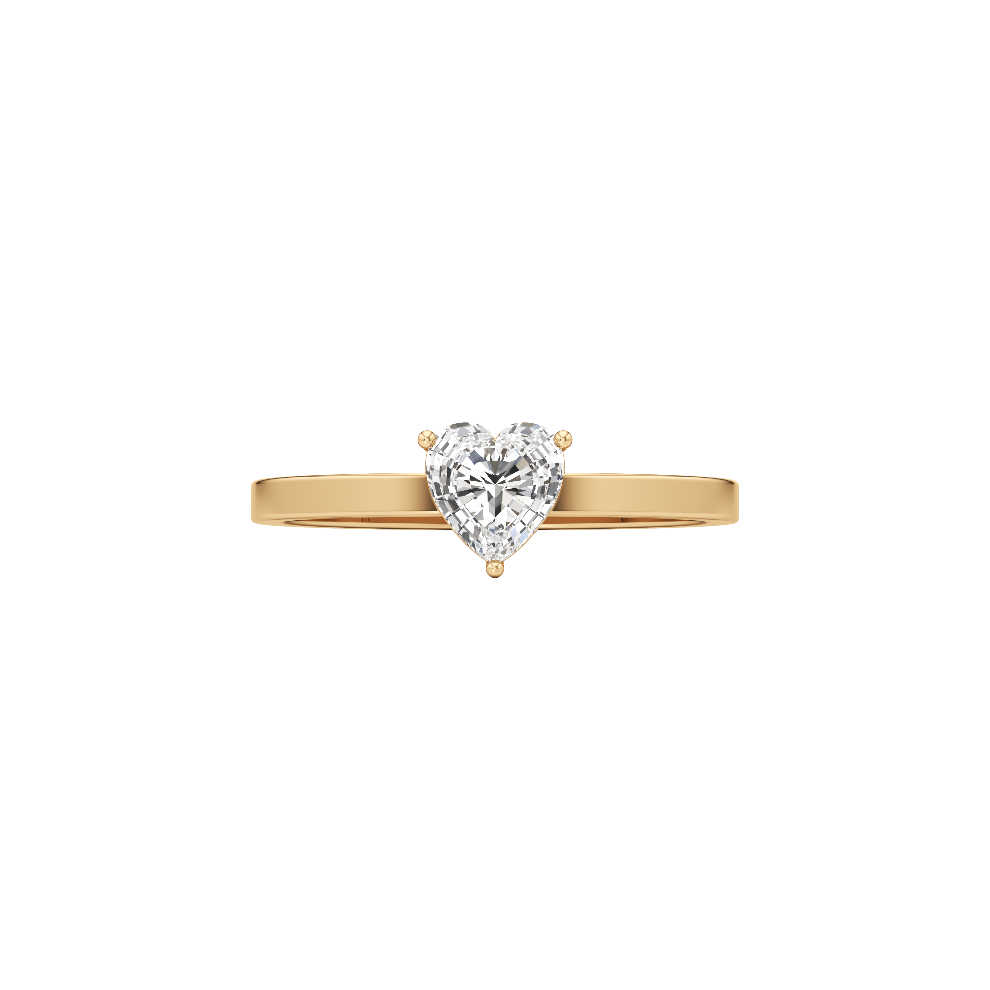 Whirlwind heart solitaire ring - Heart Shaped Diamond Solitaire Ring - The Future Rocks - 2