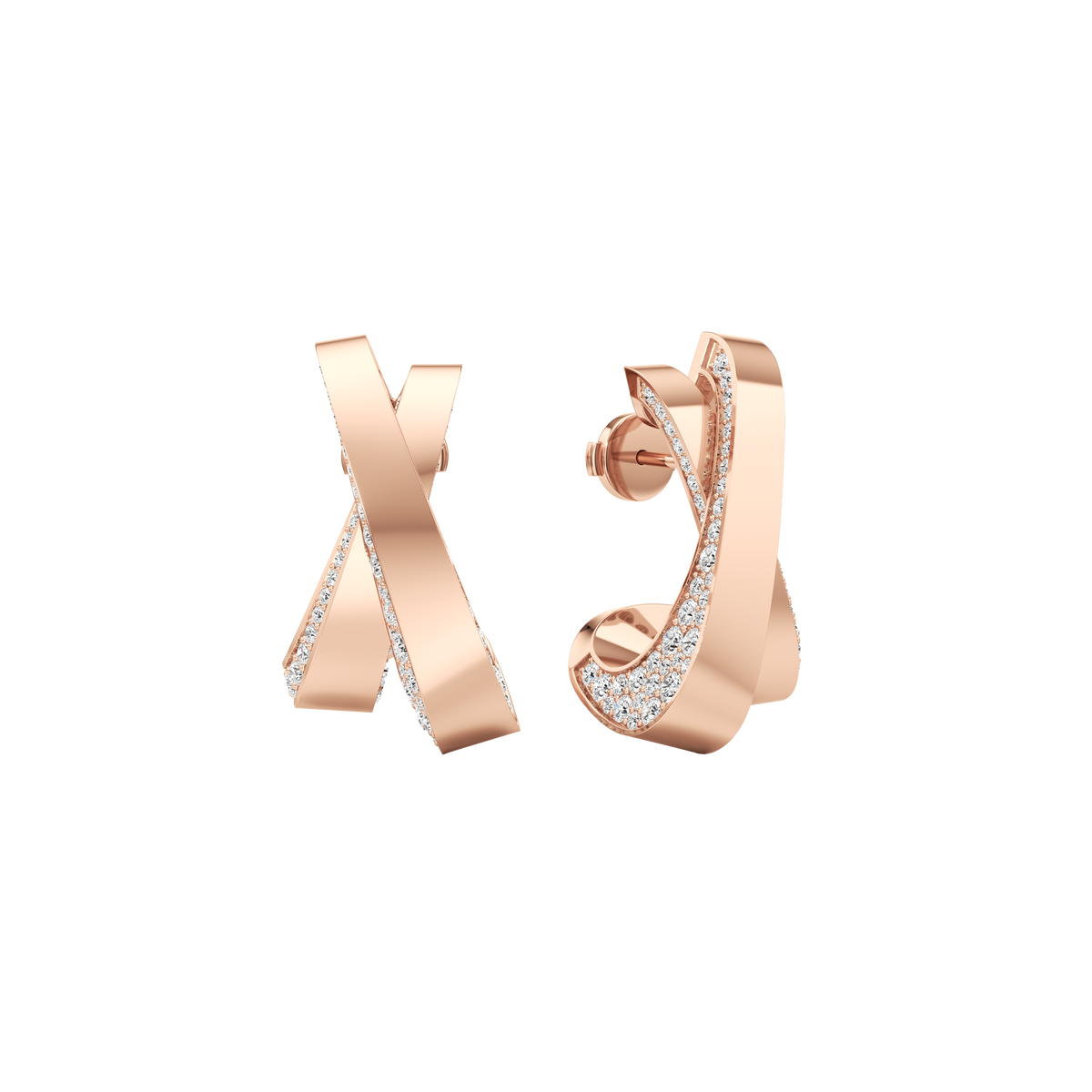 Infinite pavé earrings - Infinite Pavé Diamond Earrings - The Future Rocks - 4