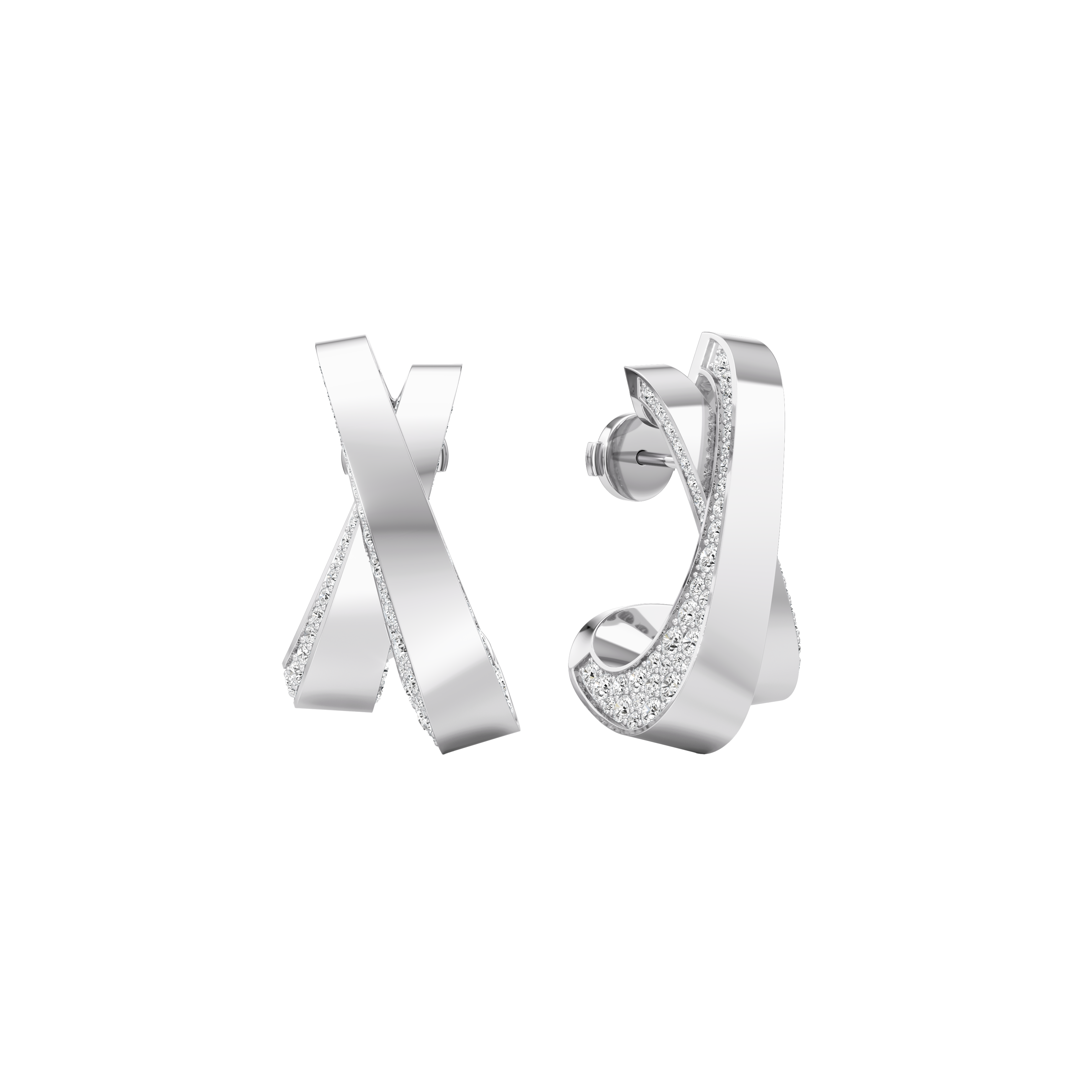 Infinite pavé earrings - Infinite Pavé Diamond Earrings - The Future Rocks - 3