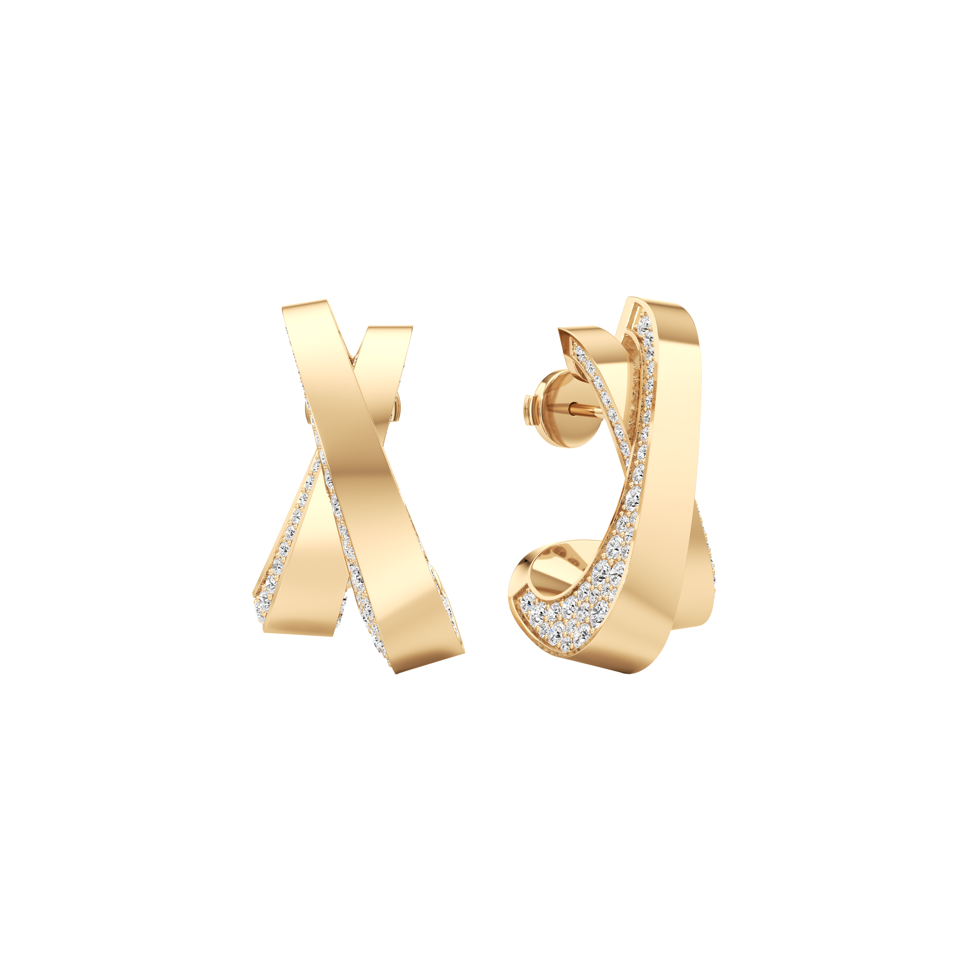 Infinite pavé earrings - Infinite Pavé Diamond Earrings - The Future Rocks - 1