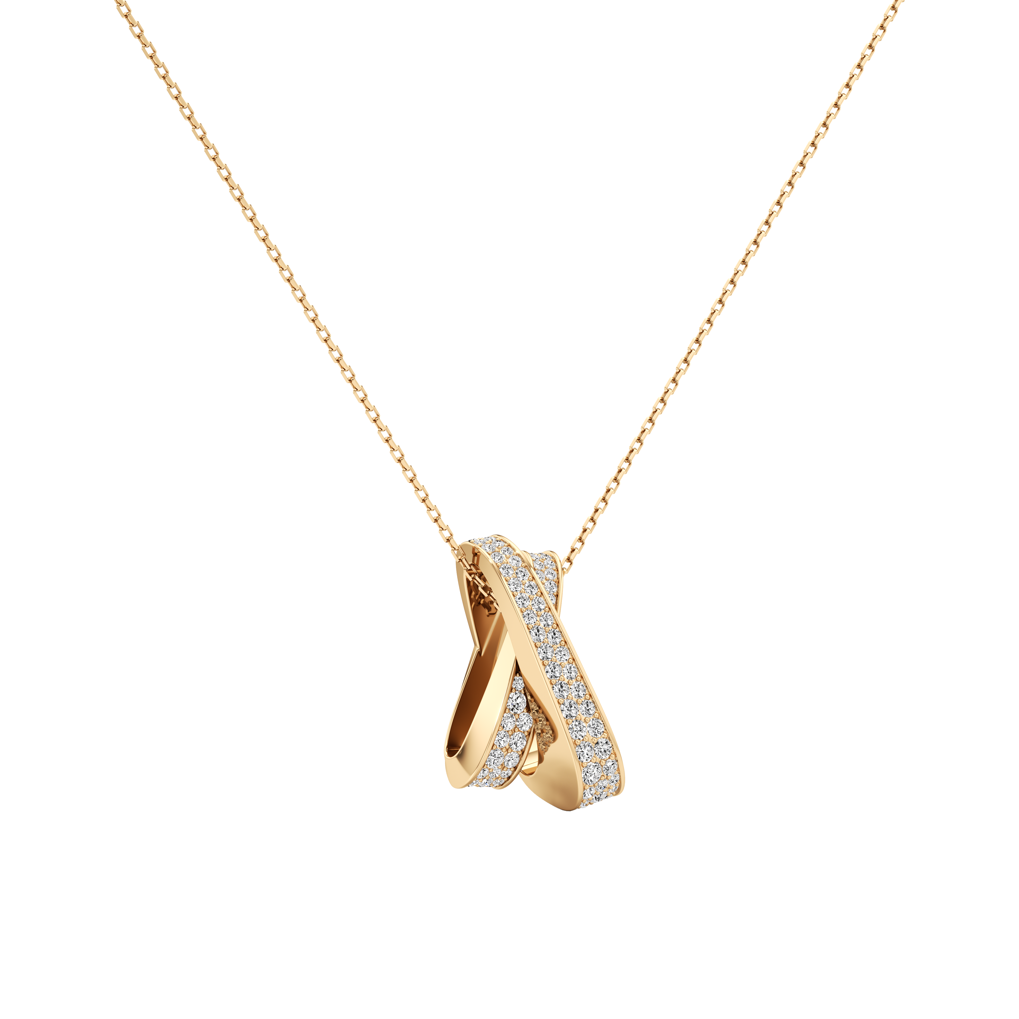 Infinite full pavé pendant necklace - Infinite Full Pavé Diamond Pendant Necklace - The Future Rocks - 2