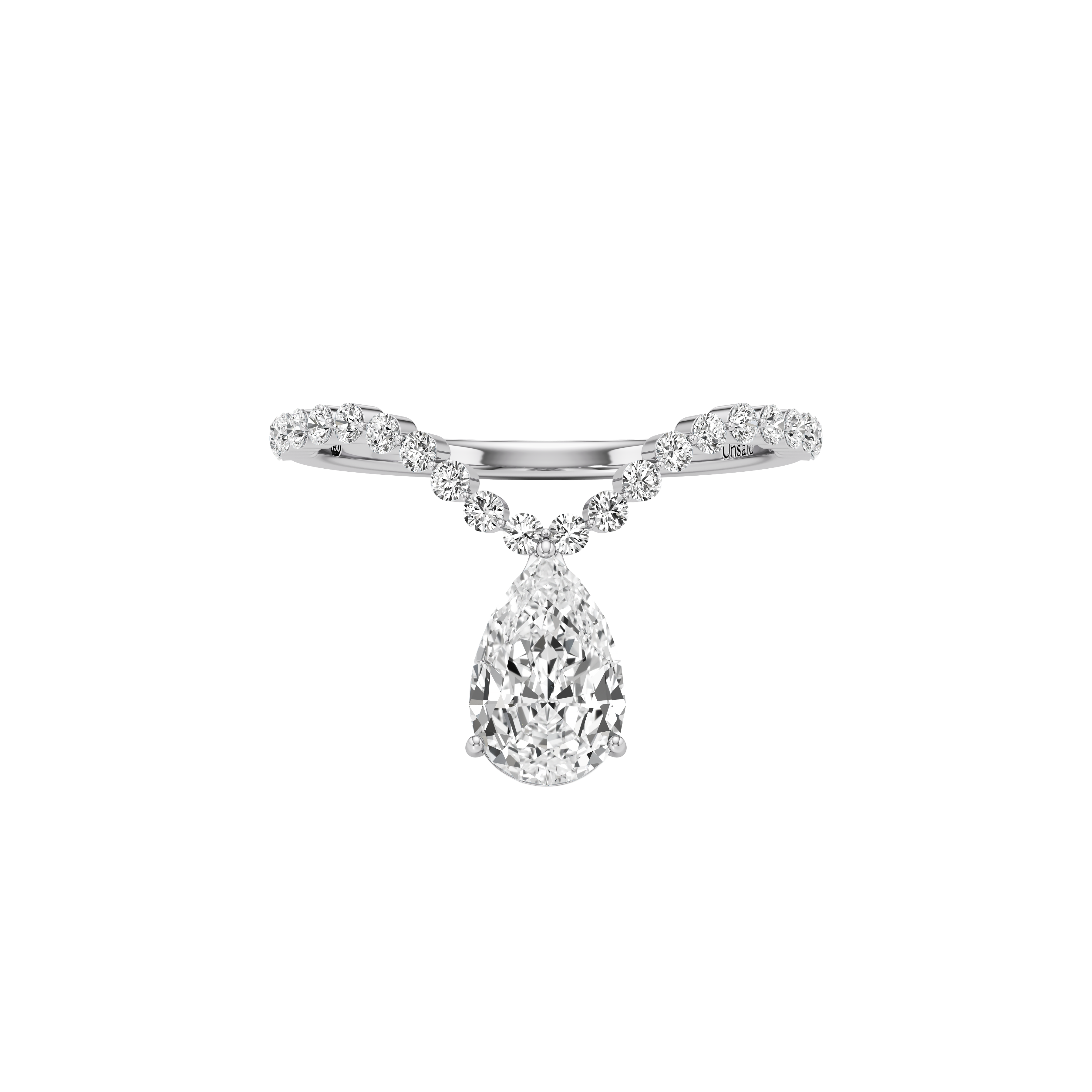 Tear curve diamond ring - Tear Curve Diamond Ring - The Future Rocks - 3