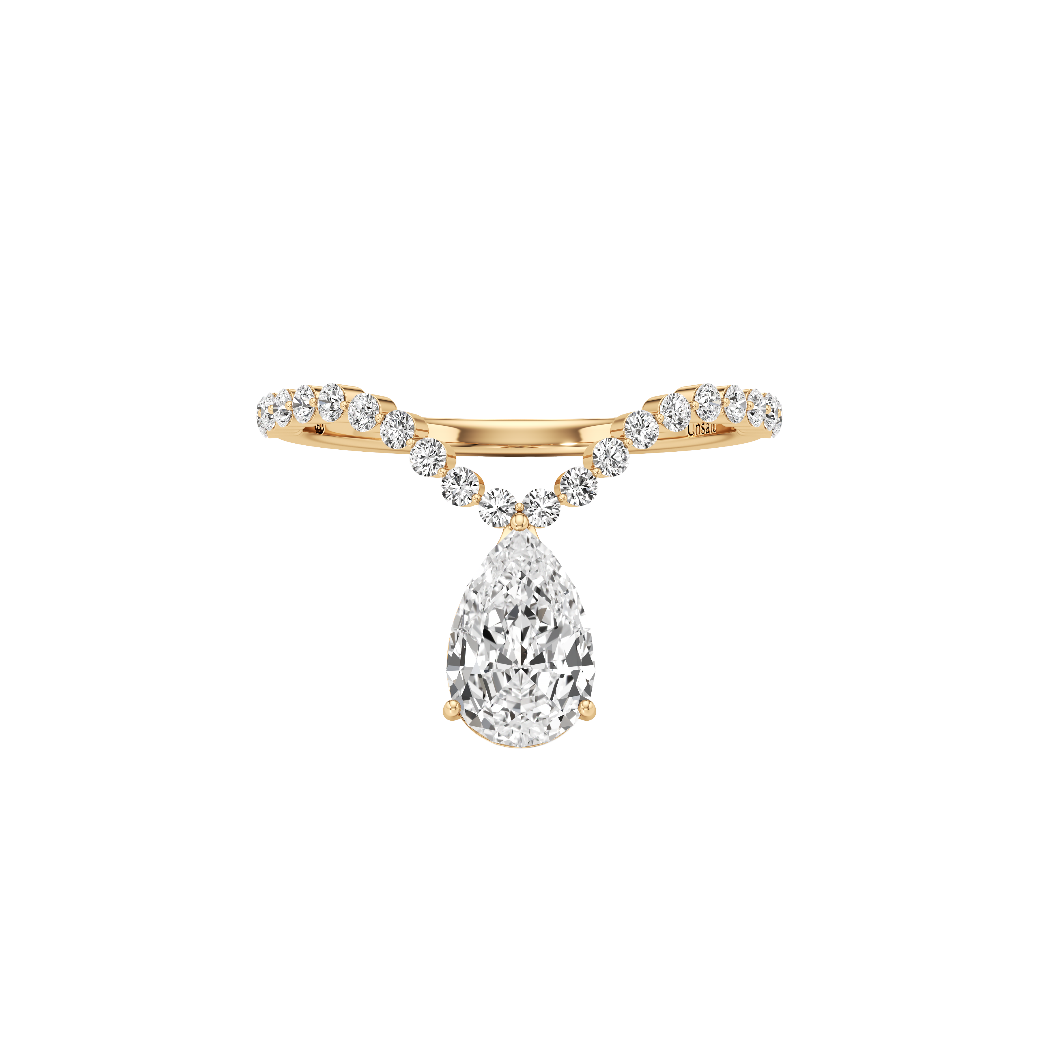 Tear curve diamond ring - Tear Curve Diamond Ring - The Future Rocks - 1