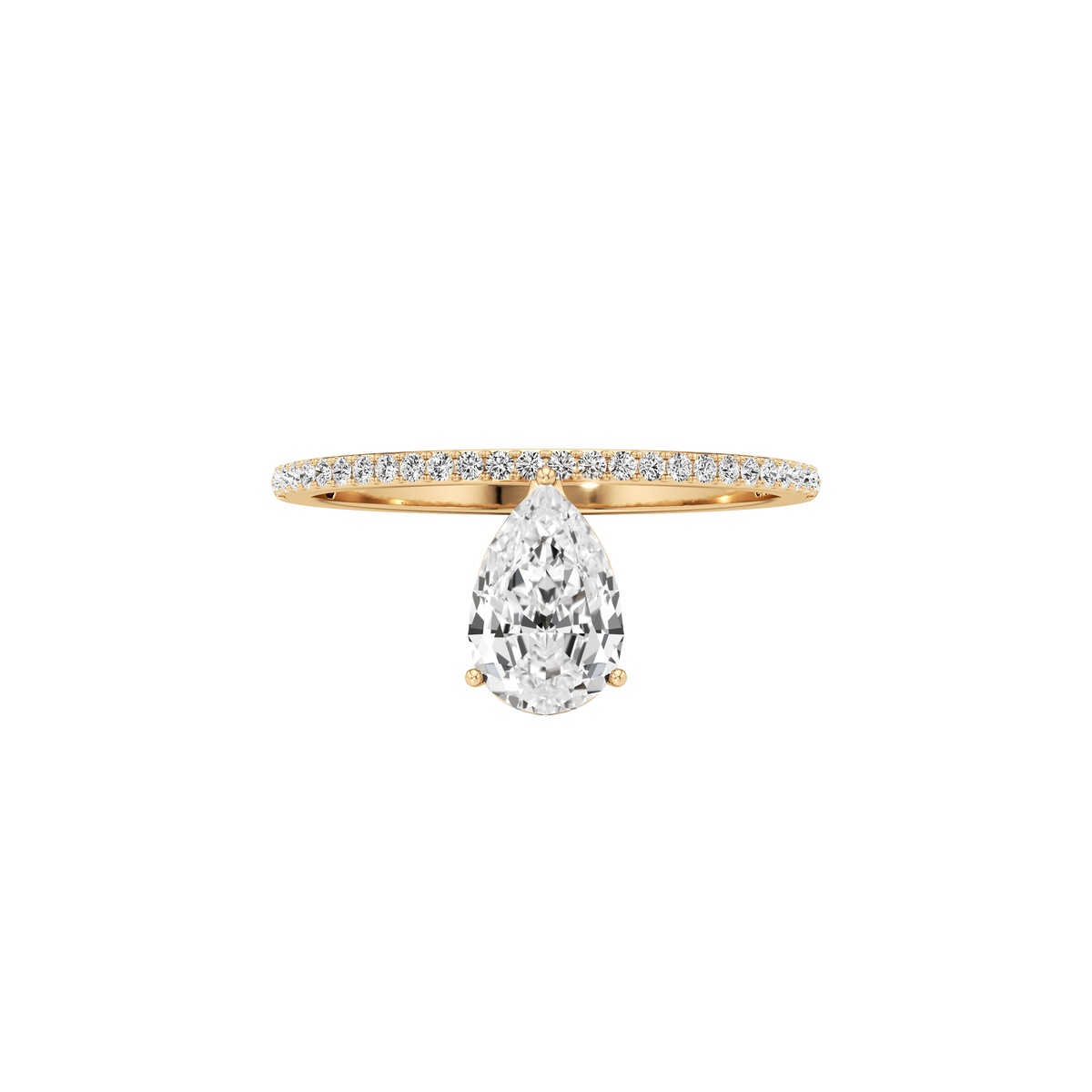 Tear grace pavé ring - Tear Grace Diamond Pavé Ring - The Future Rocks - 2