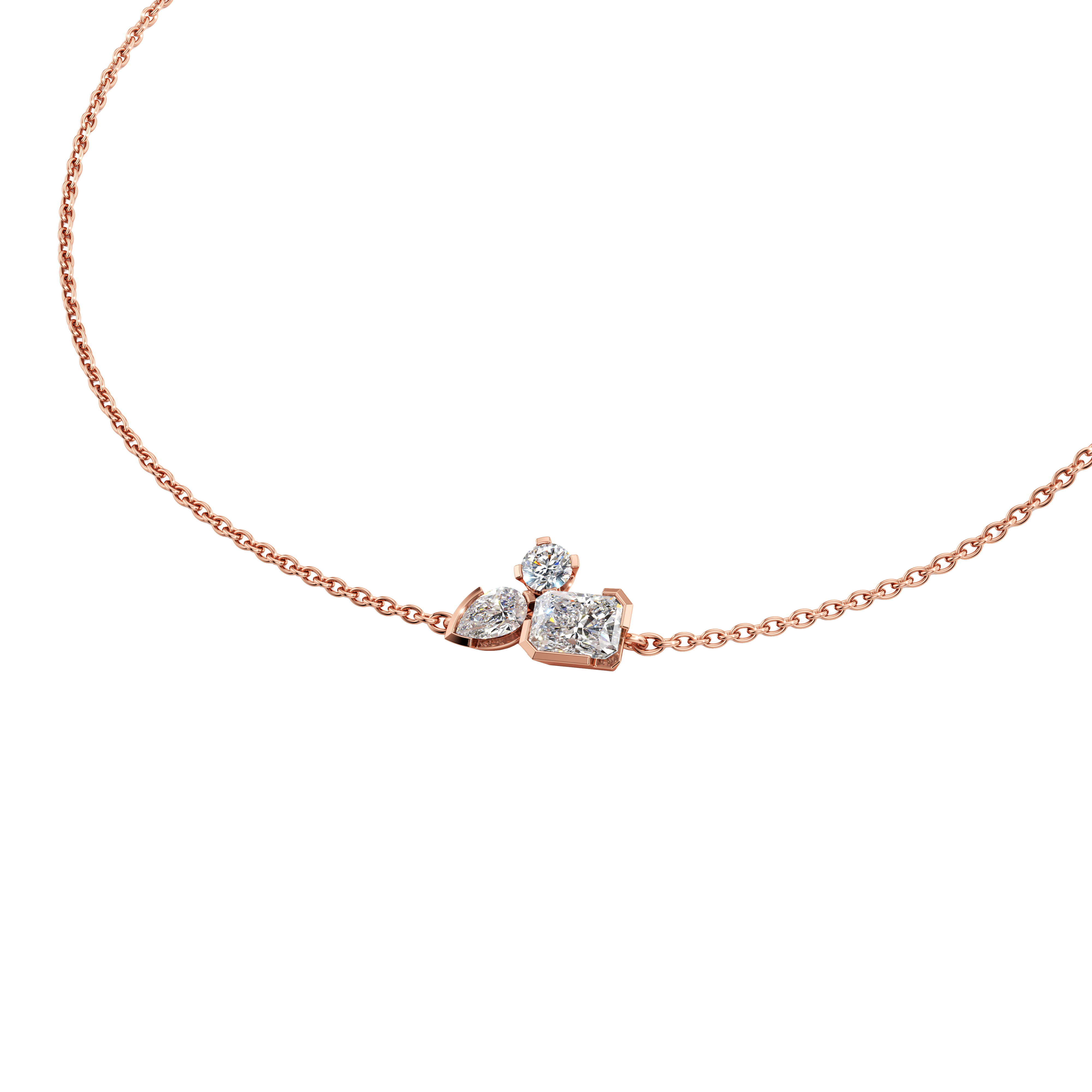 Meta lila bracelet - Meta Three Stone Diamond Bracelet - The Future Rocks - 6