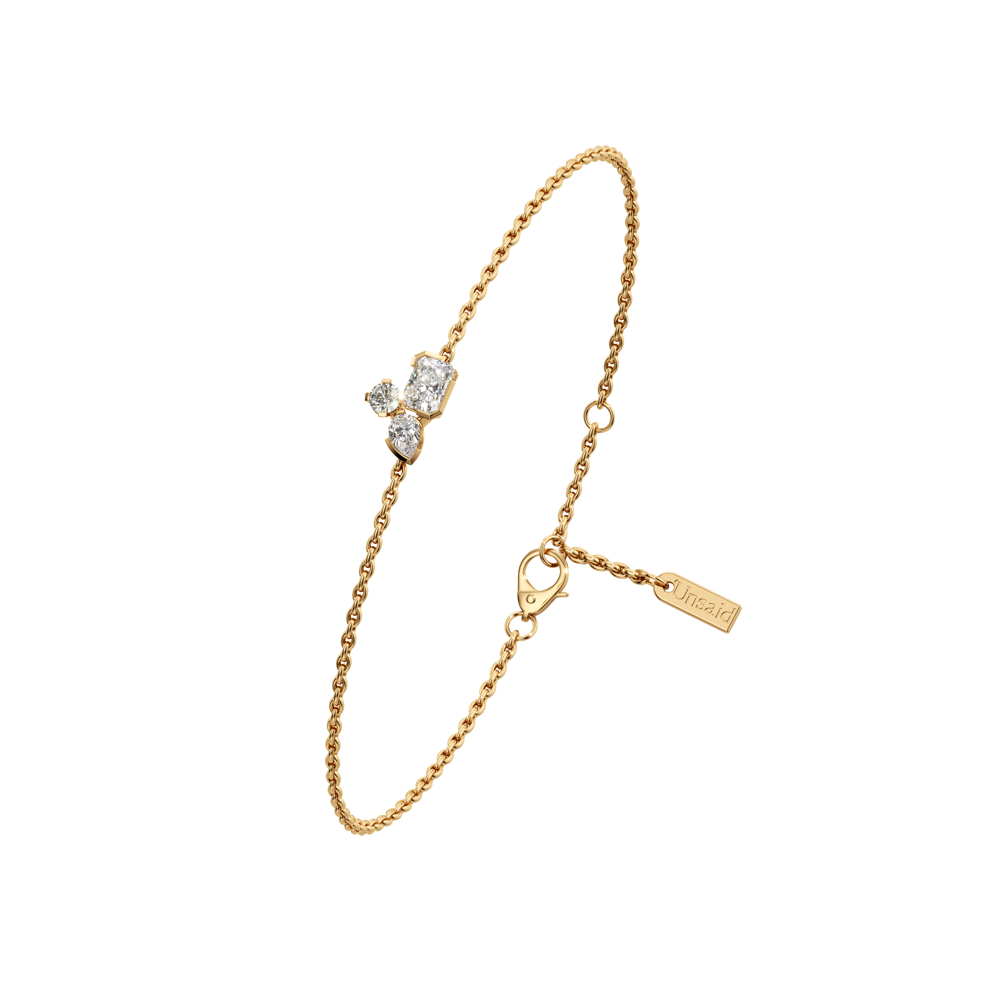 Meta lila bracelet - Meta Three Stone Diamond Bracelet - The Future Rocks - 5