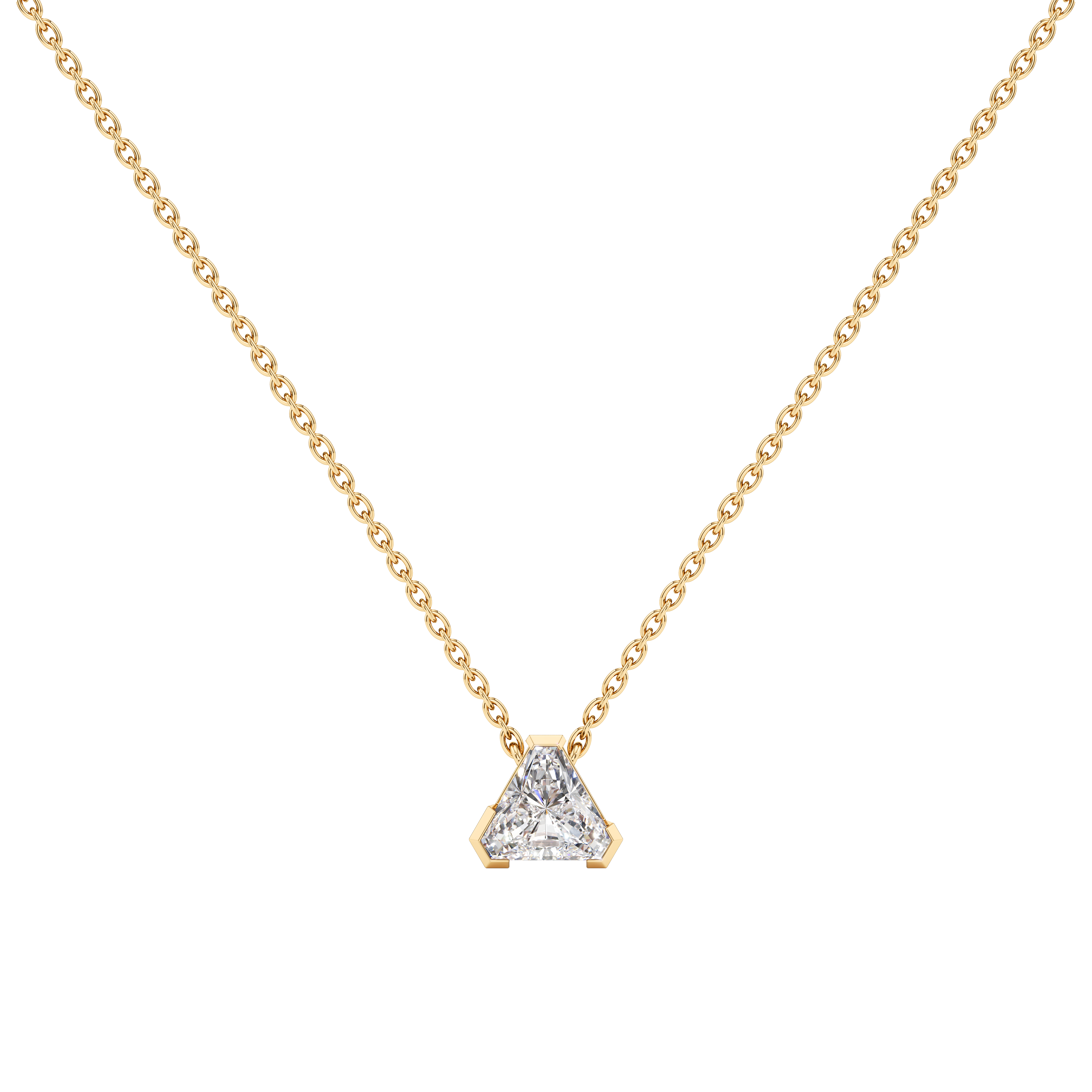 Meta magnolia pendant necklace - Meta Trillion Cut Diamond Pendant Necklace -  The Future Rocks -    1