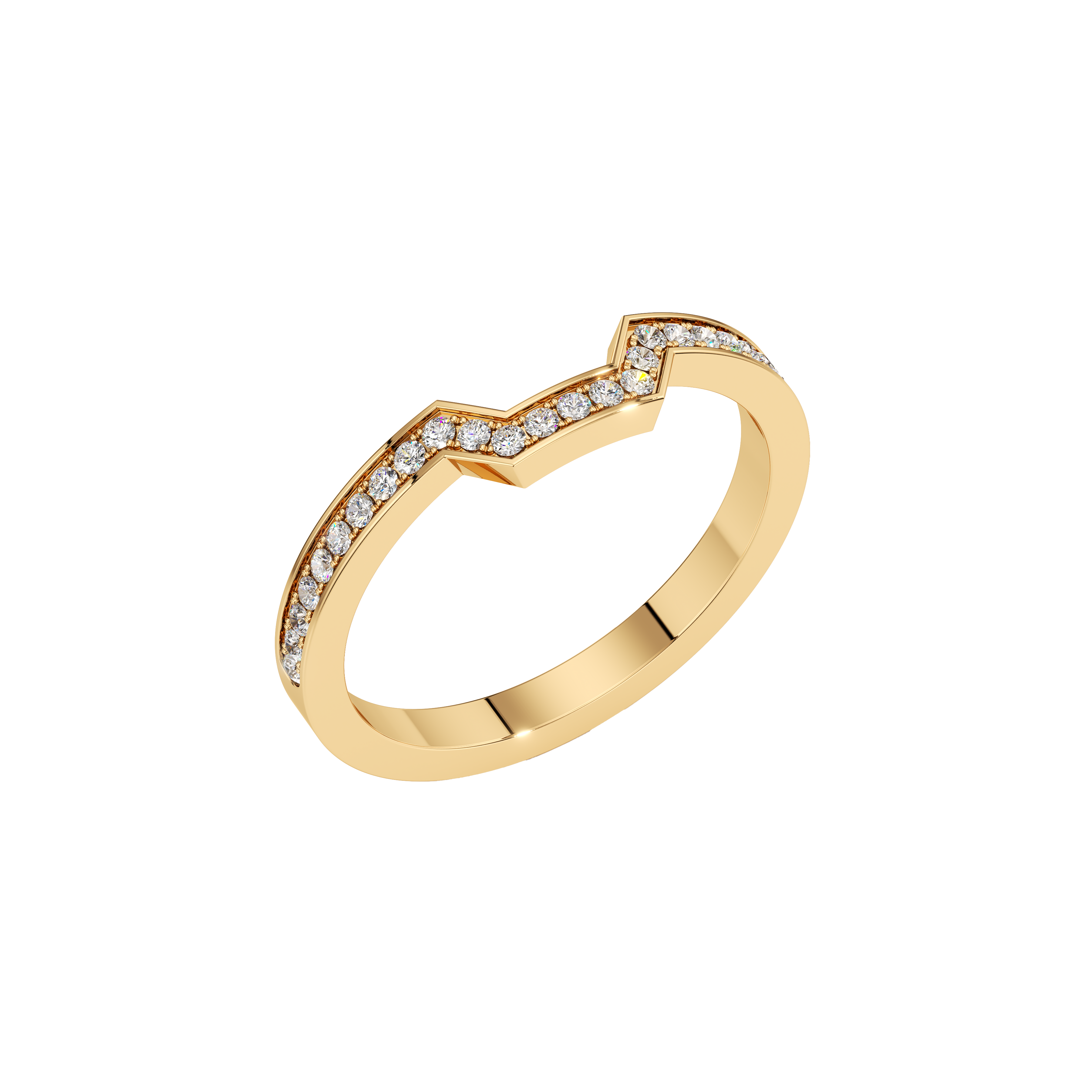 Meta wisteria pavé band - Meta Pavé Diamond Band Ring - The Future Rocks - 1