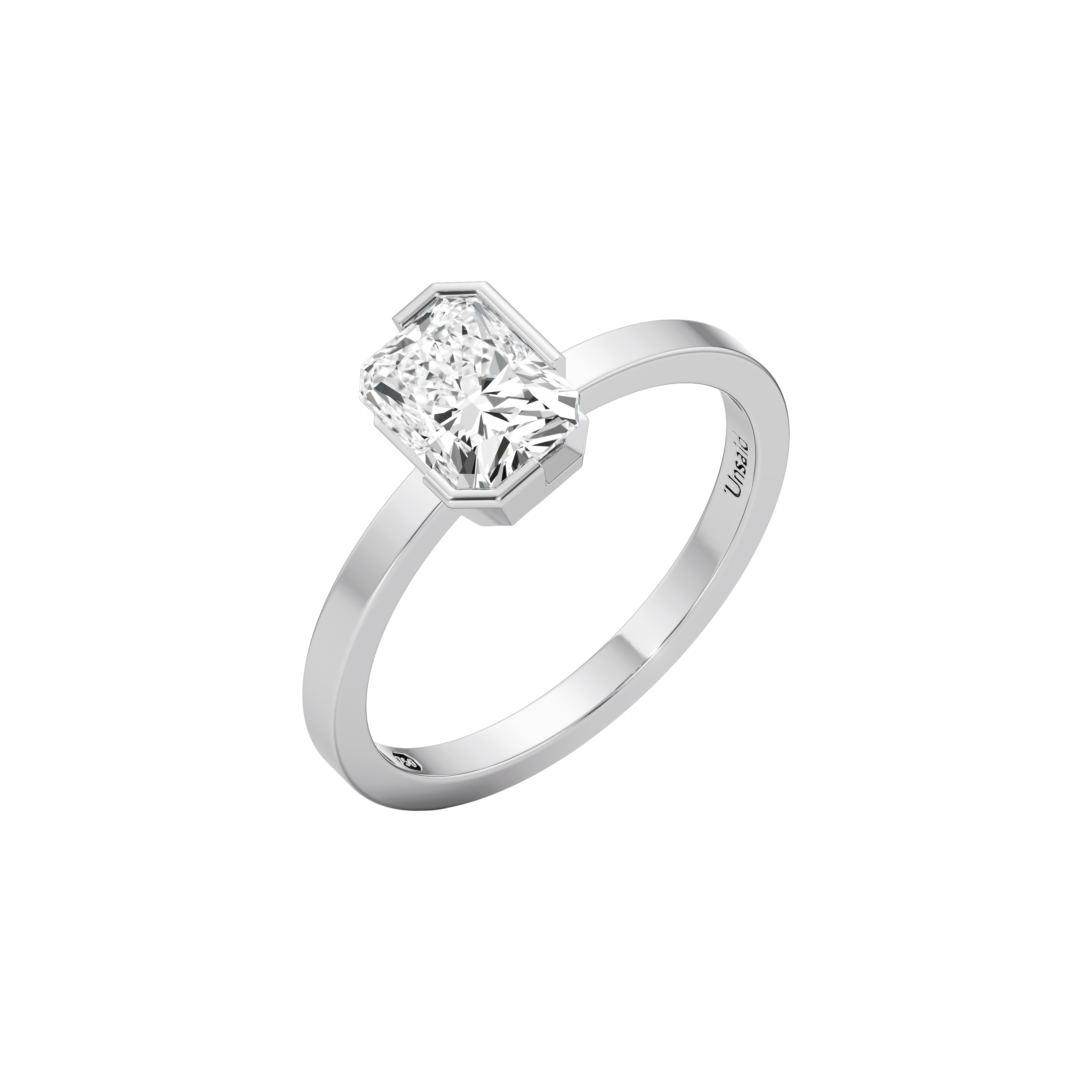 Meta medium iris ring - Meta Radiant Cut Diamond Solitaire Ring - The Future Rocks - 3