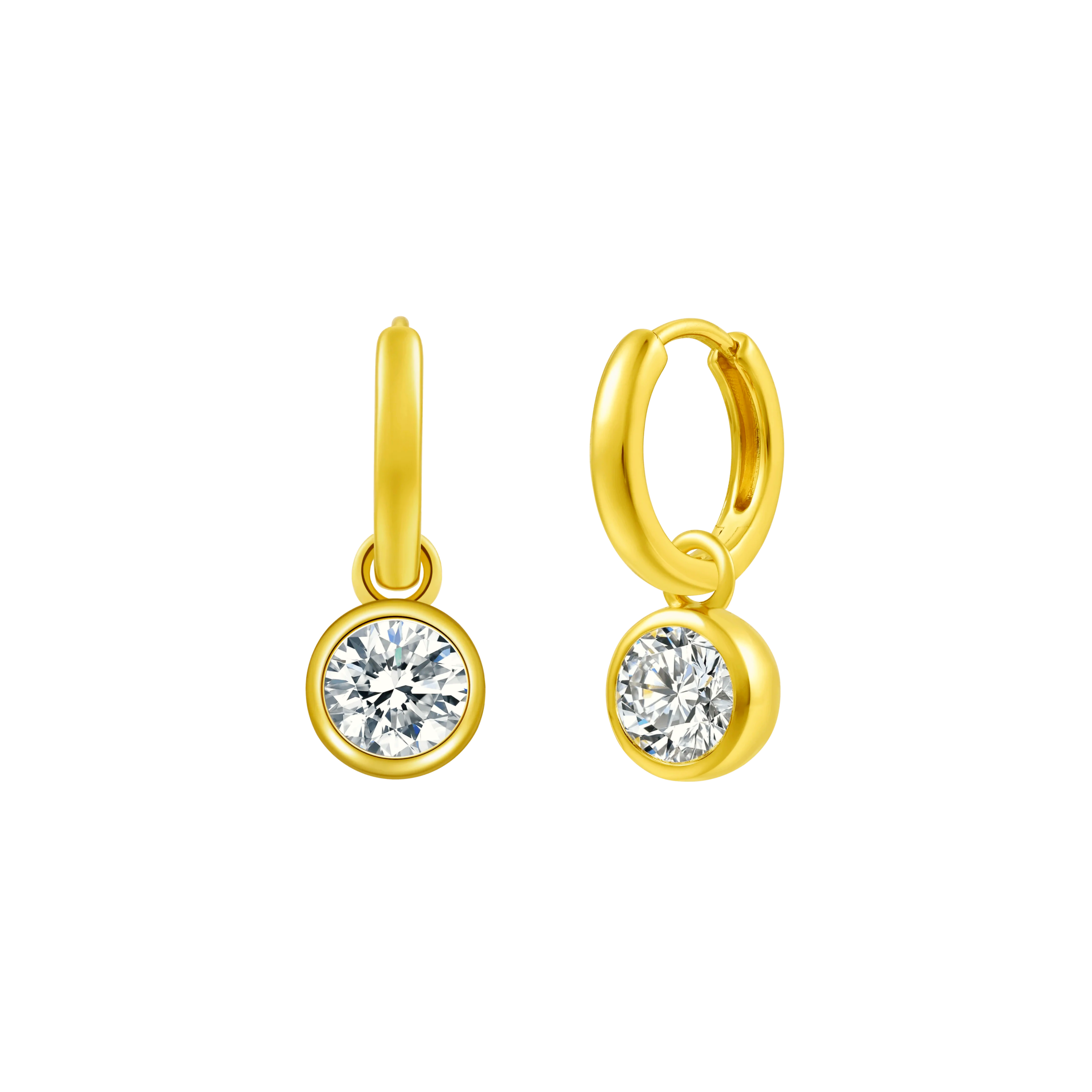 Bubble drop earrings 2ct - Diamond Pendant Drop Earrings - The Future Rocks - 1