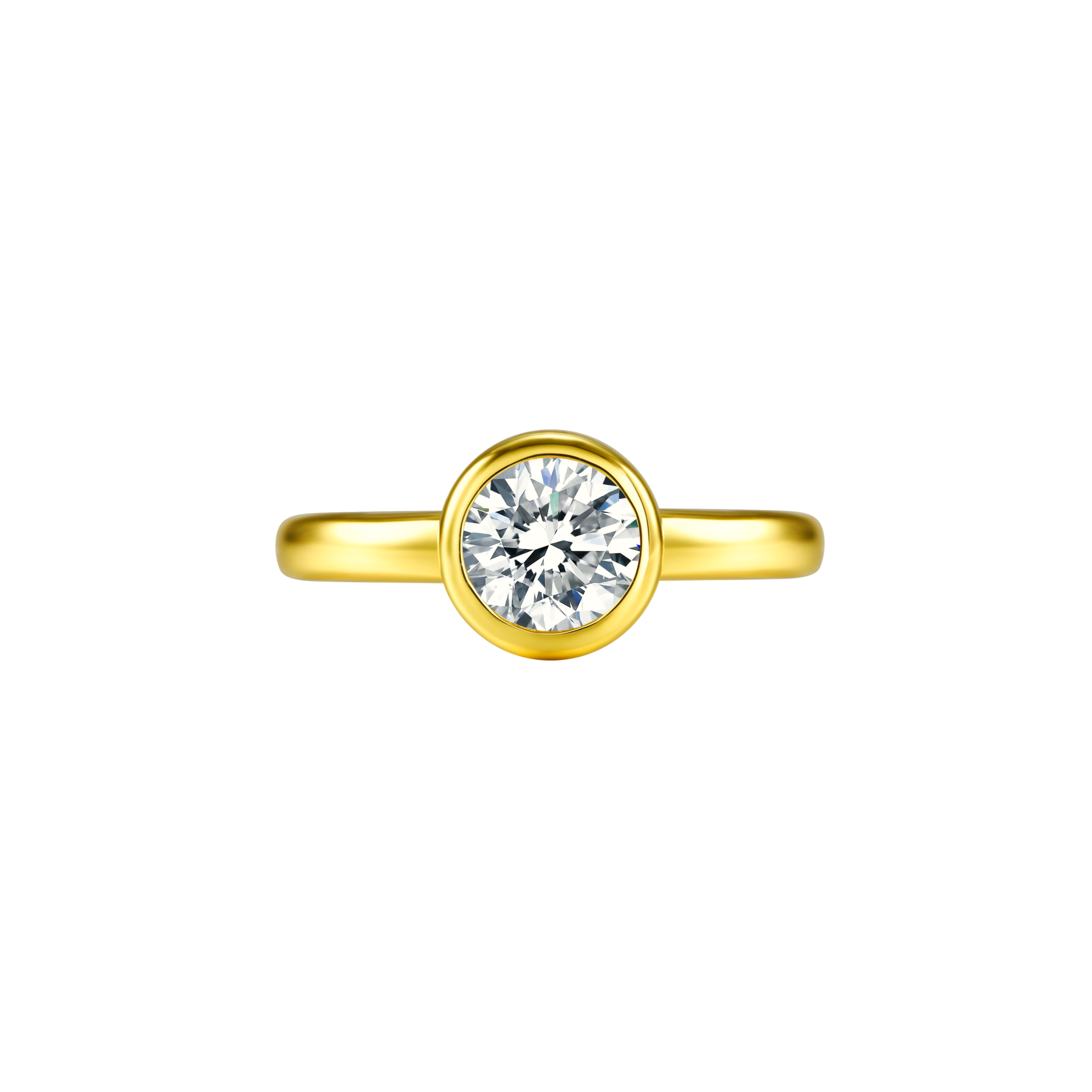 Bubble ring 1ct - Bezel Set Diamond Ring - The Future Rocks - 1