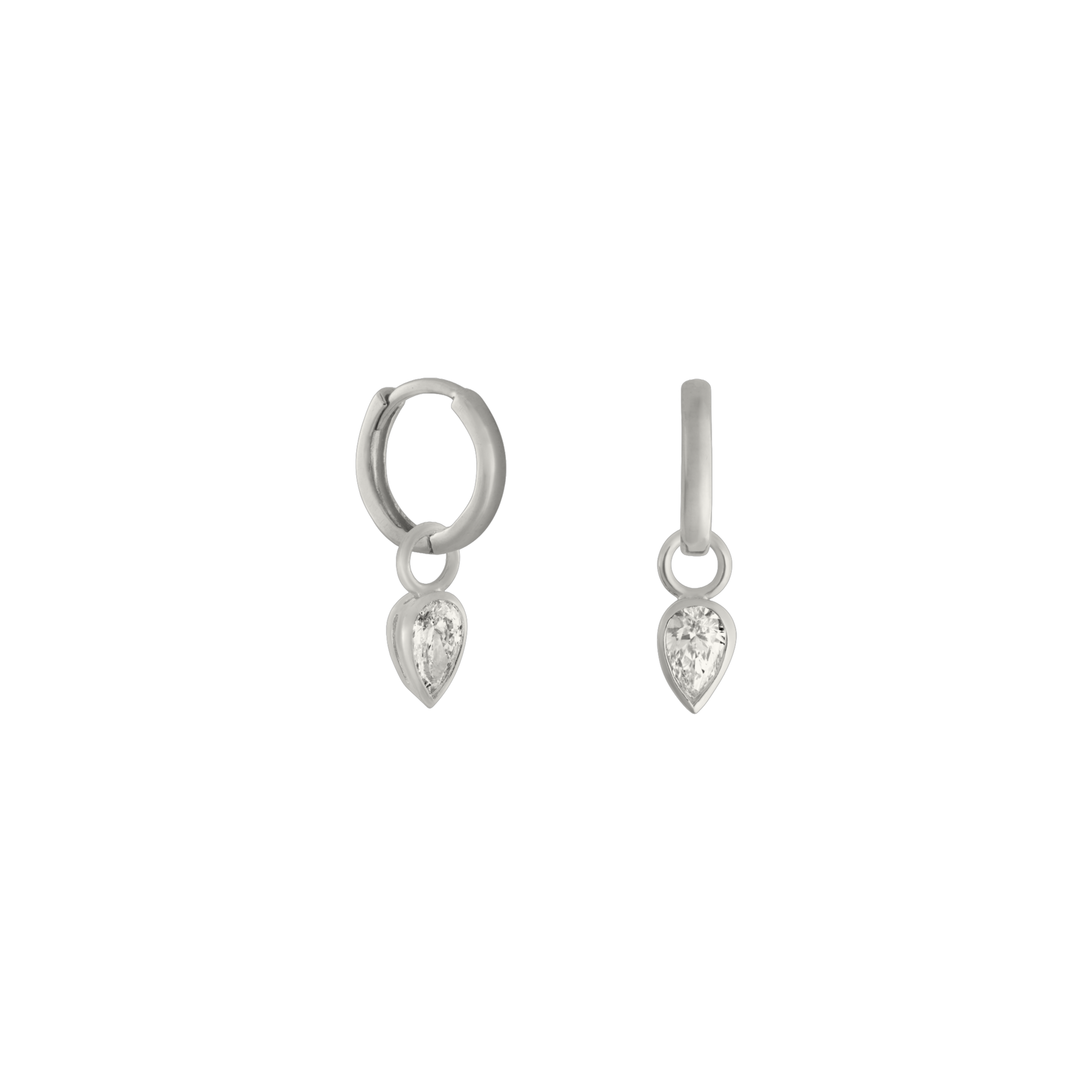 Pear diamond earring charm - Pear Diamond Earring Charm - The Future Rocks - 6