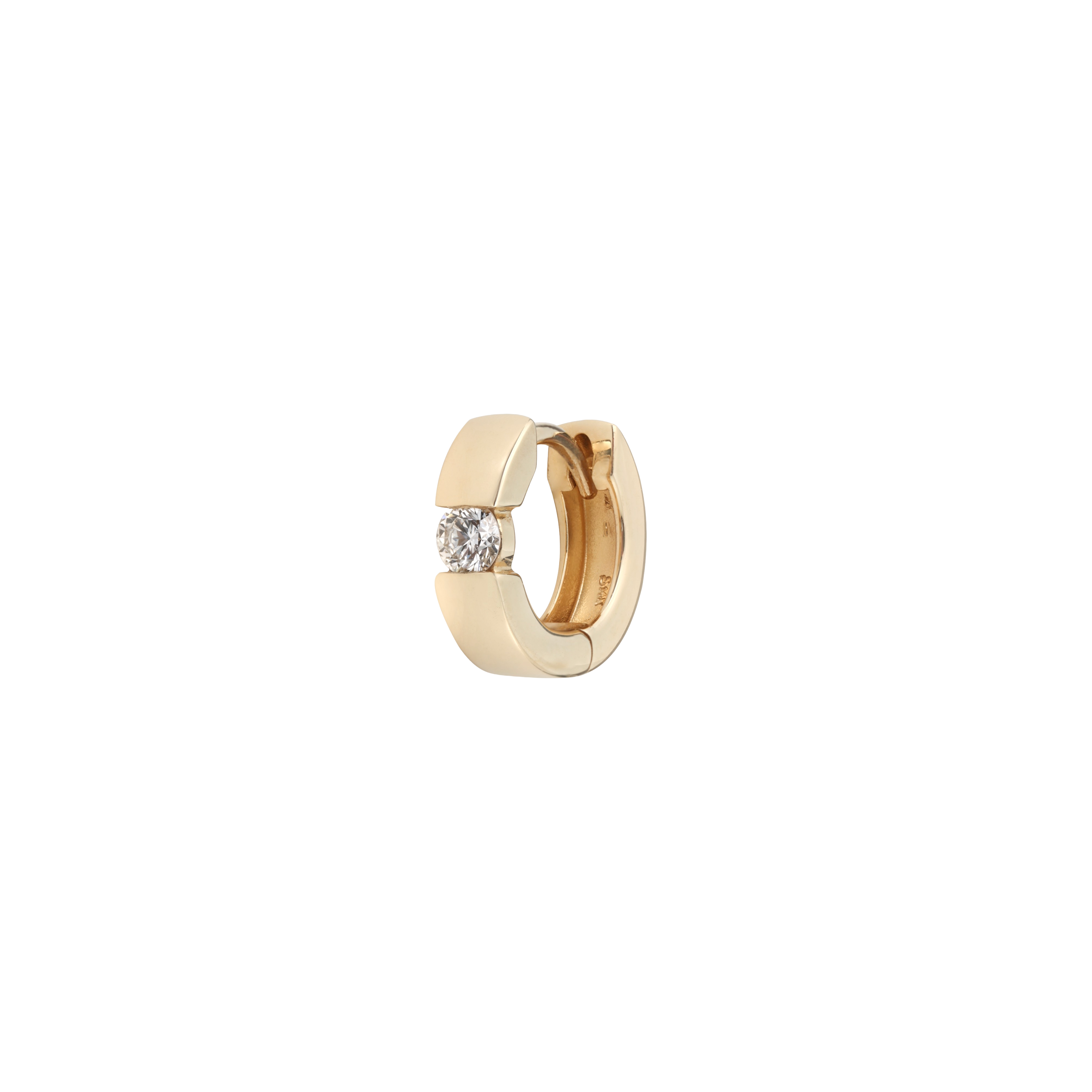 Stone huggies - Lab-Grown Diamond Huggie Earrings - The Future Rocks - 5