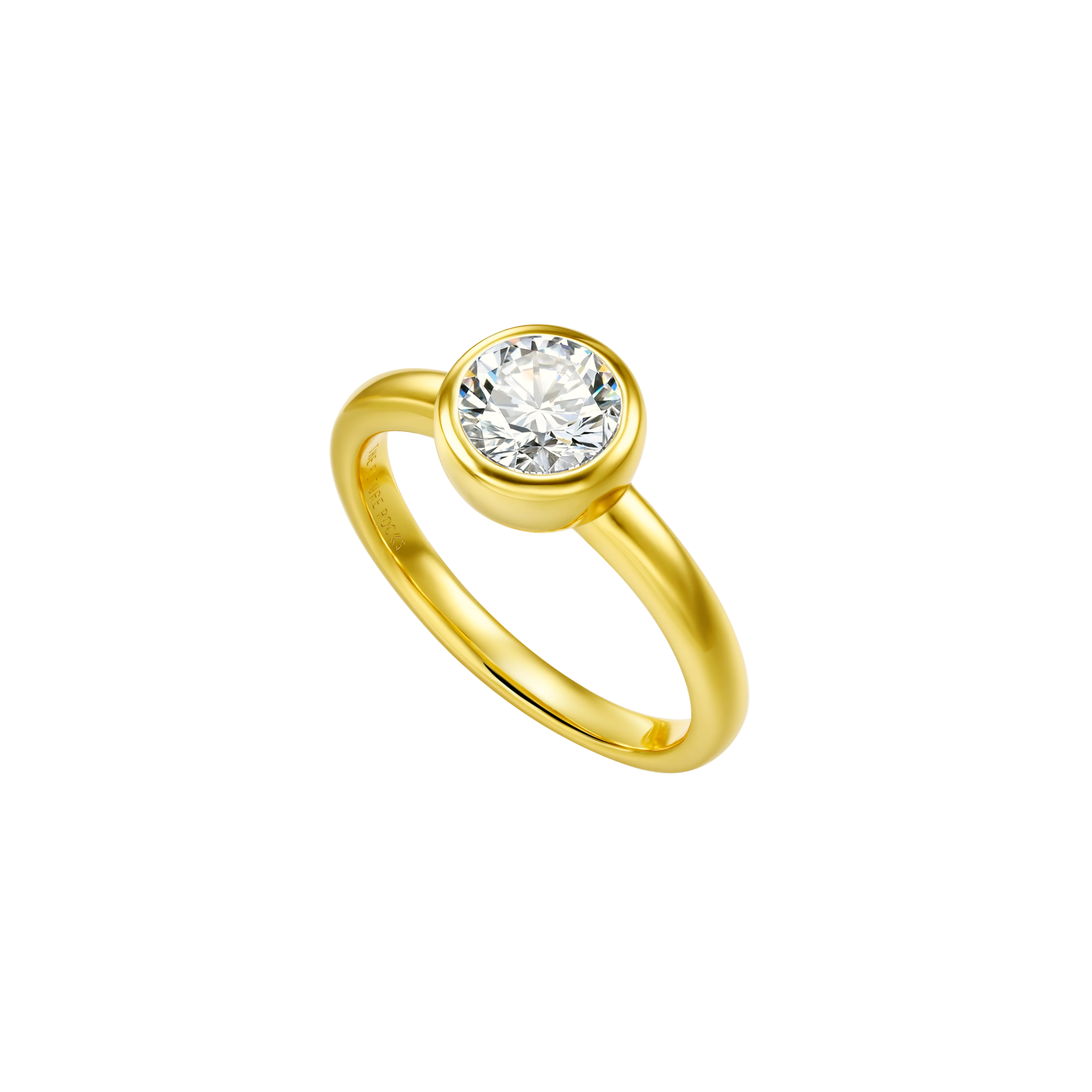Bubble ring 1ct - Bezel Set Diamond Ring - The Future Rocks - 5
