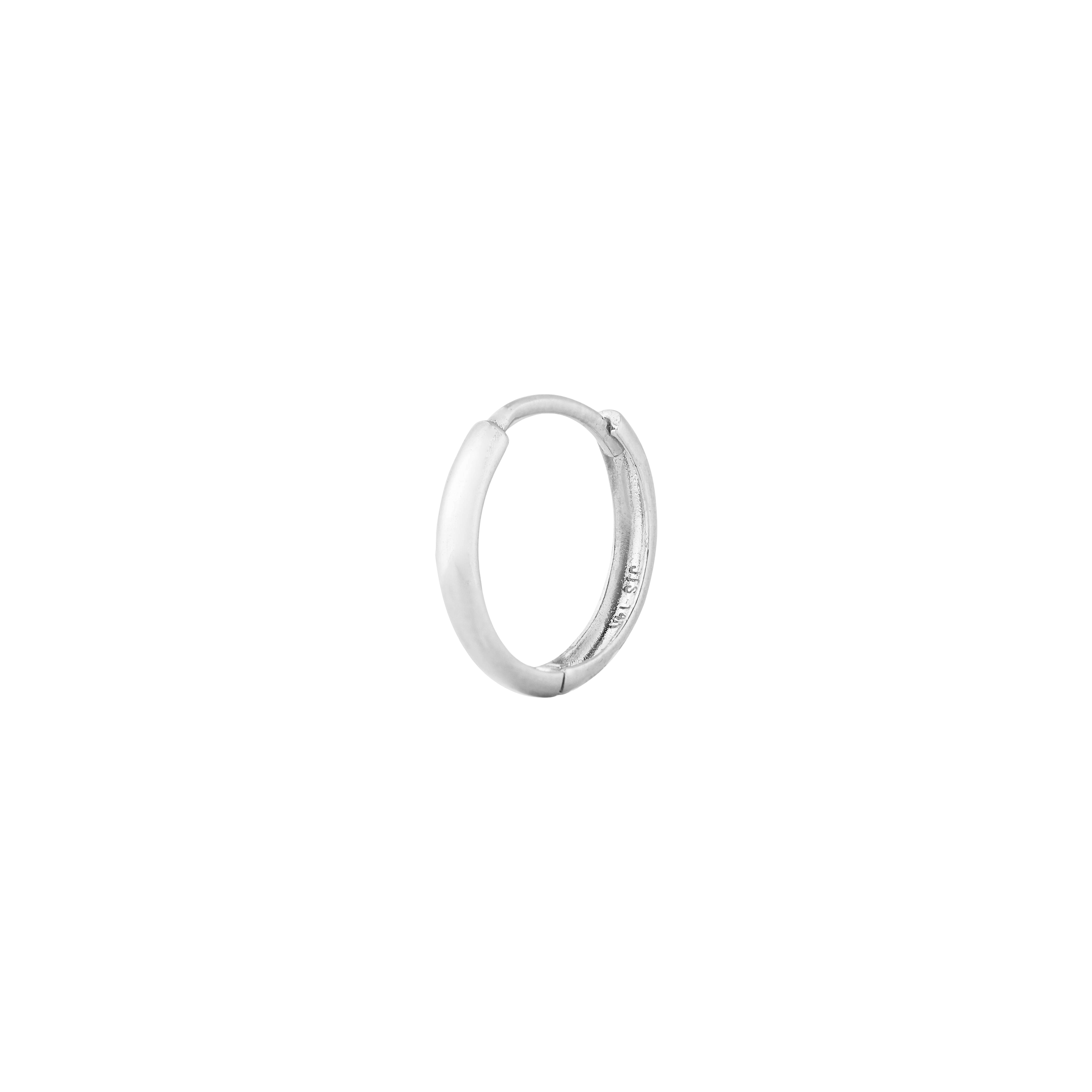 Plain gold huggies 14mm