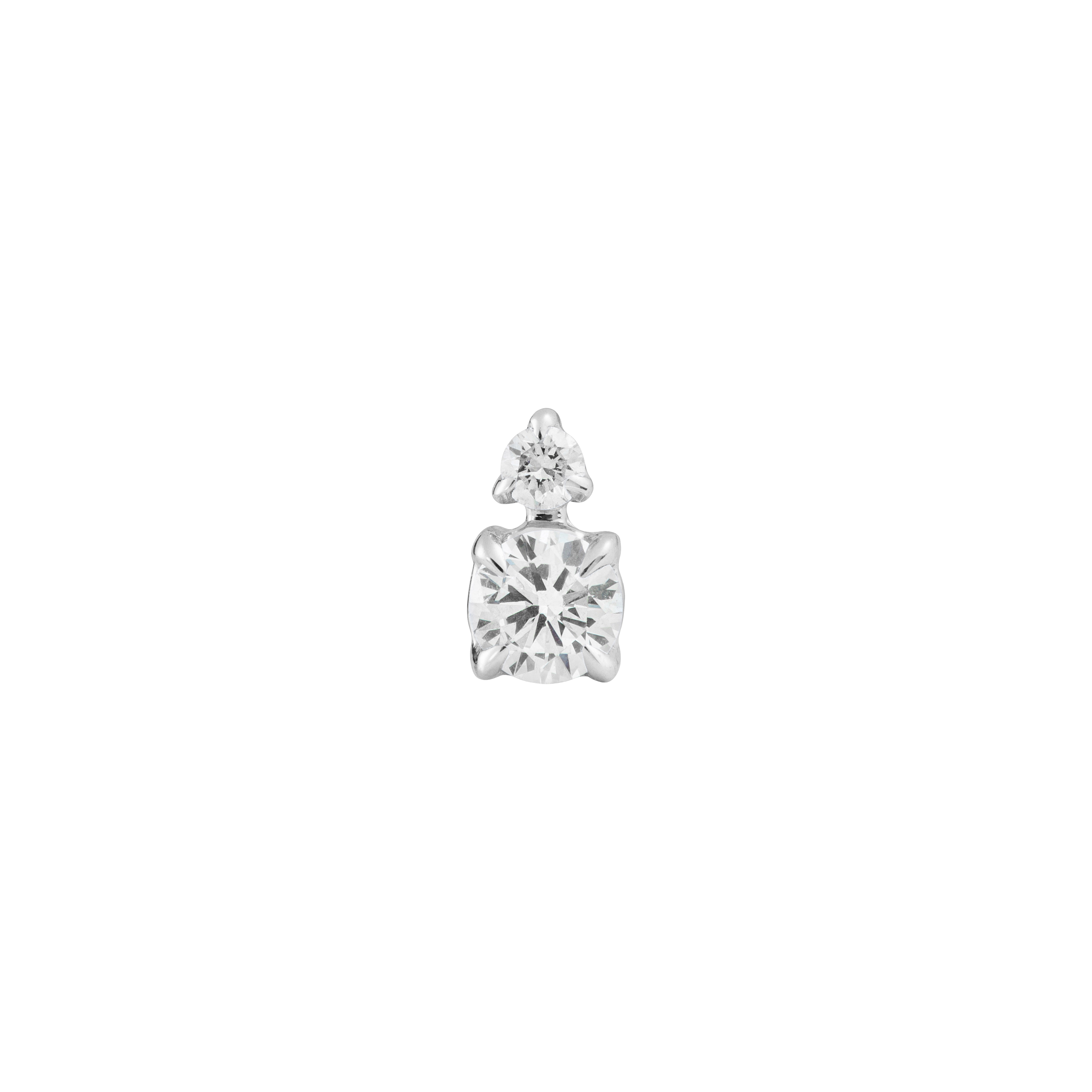 Round duo diamond studs - Round Diamond Stud Earrings - The Future Rocks - 5