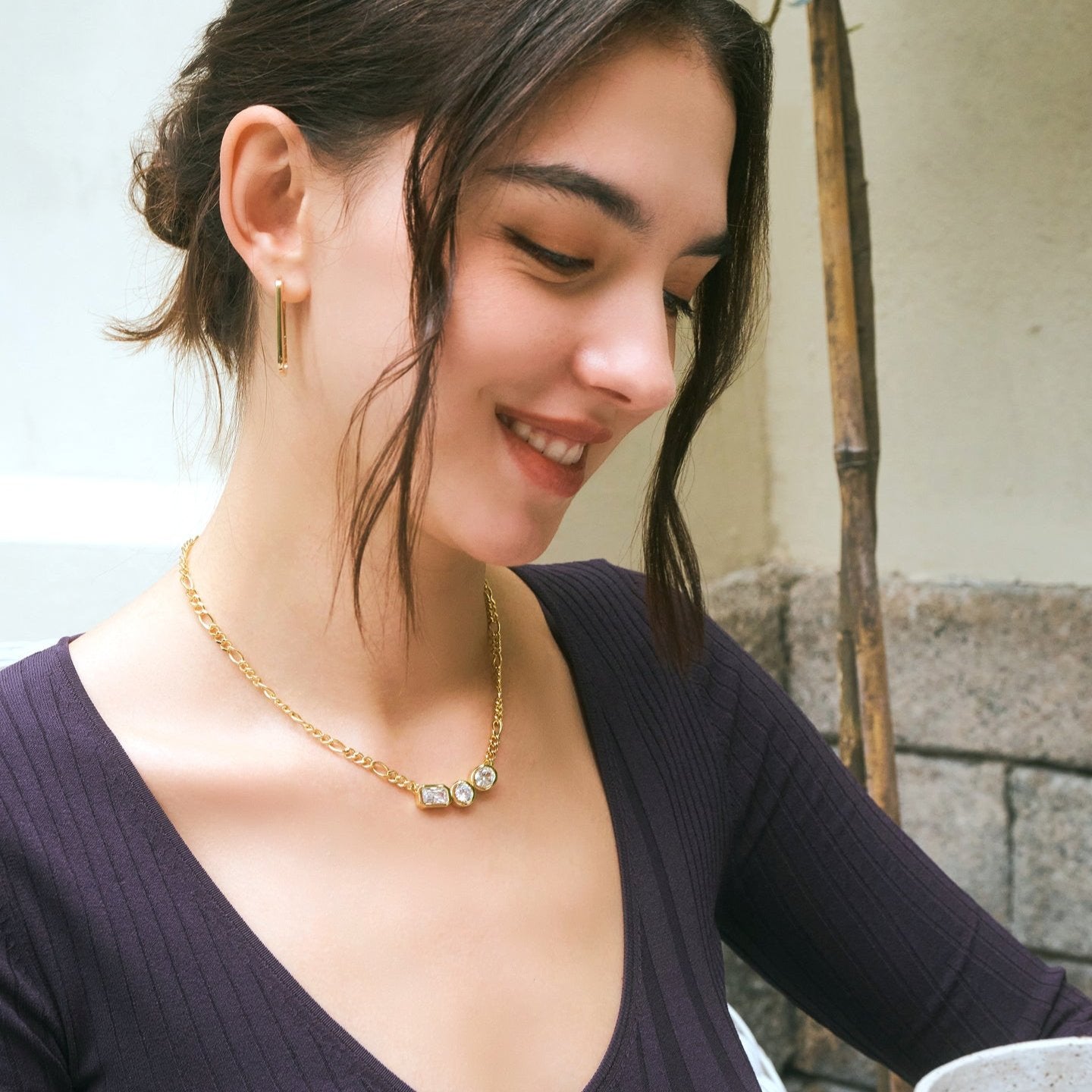 Athena necklace - Figaro Chain Necklace - Athena - The Future Rocks - 4